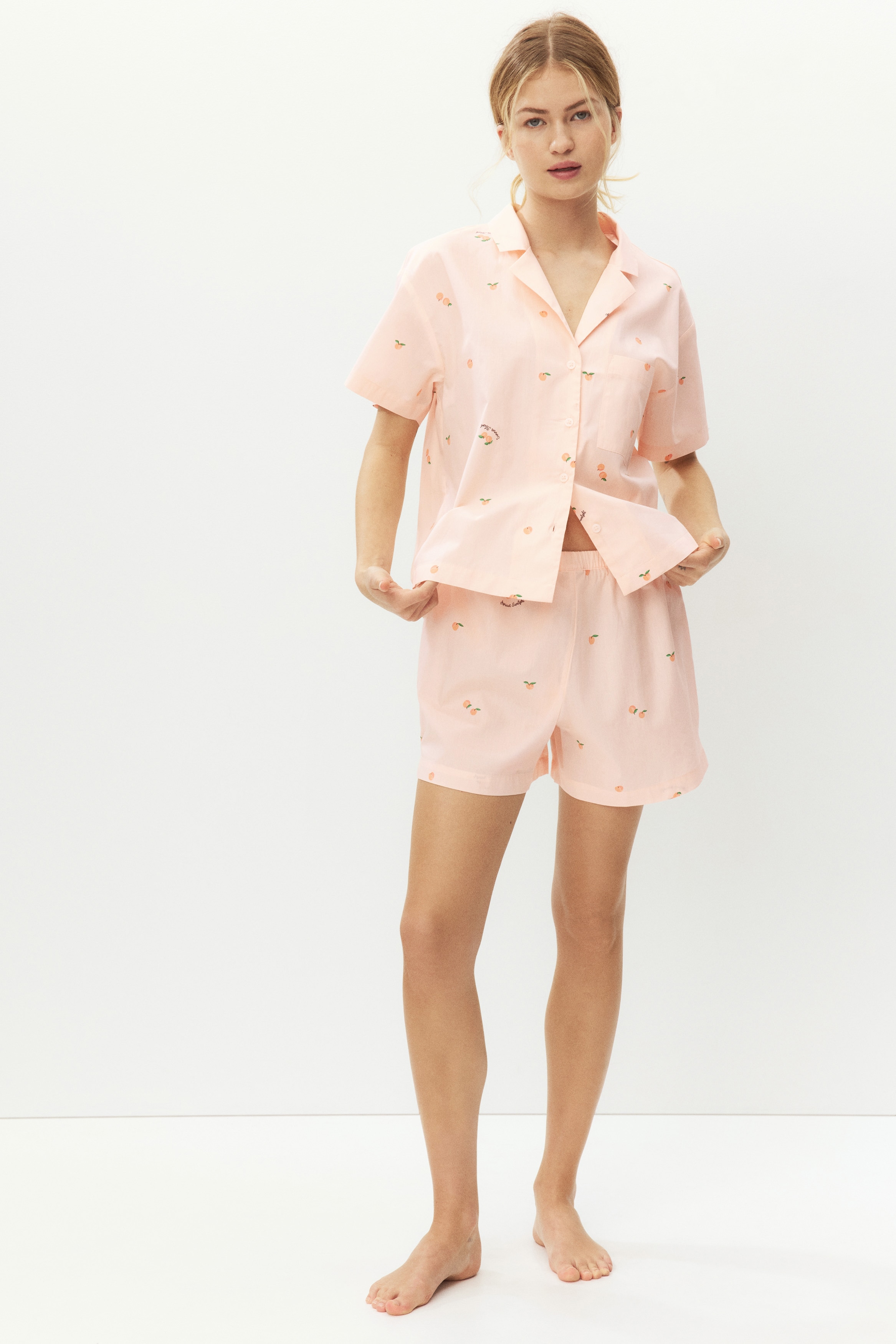Pyjama shirt and shorts
