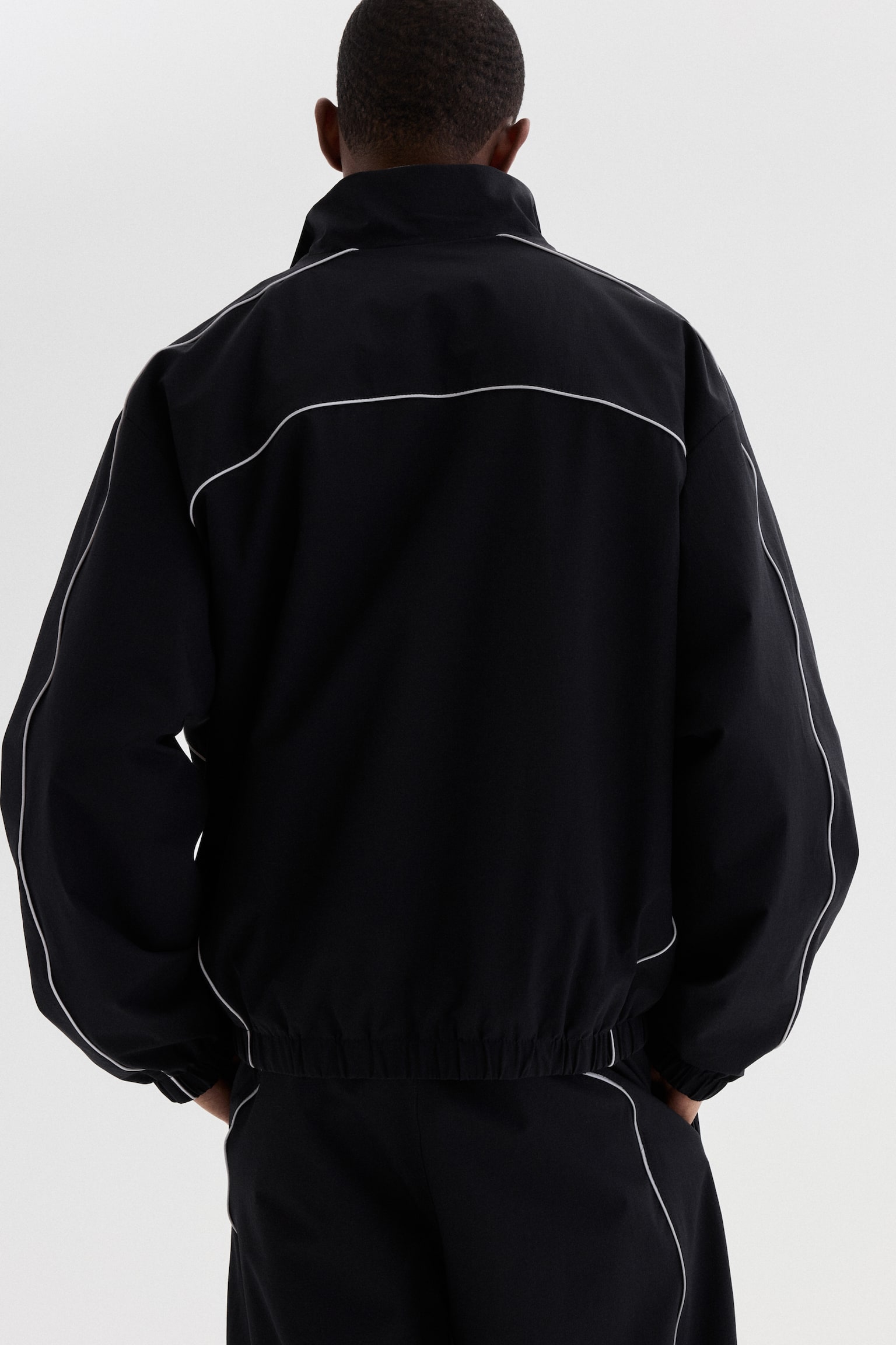 Chamarra deportiva - Negro/Gris claro - 8