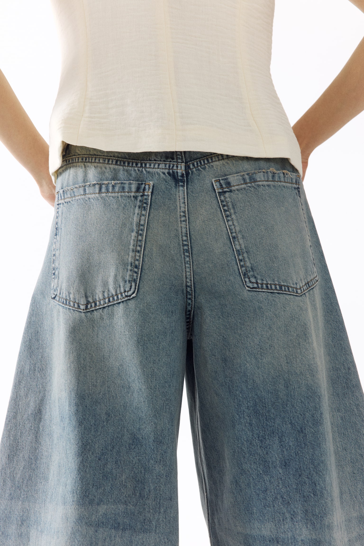 Barrel High Waist Jeans - Licht denimblauw - 4