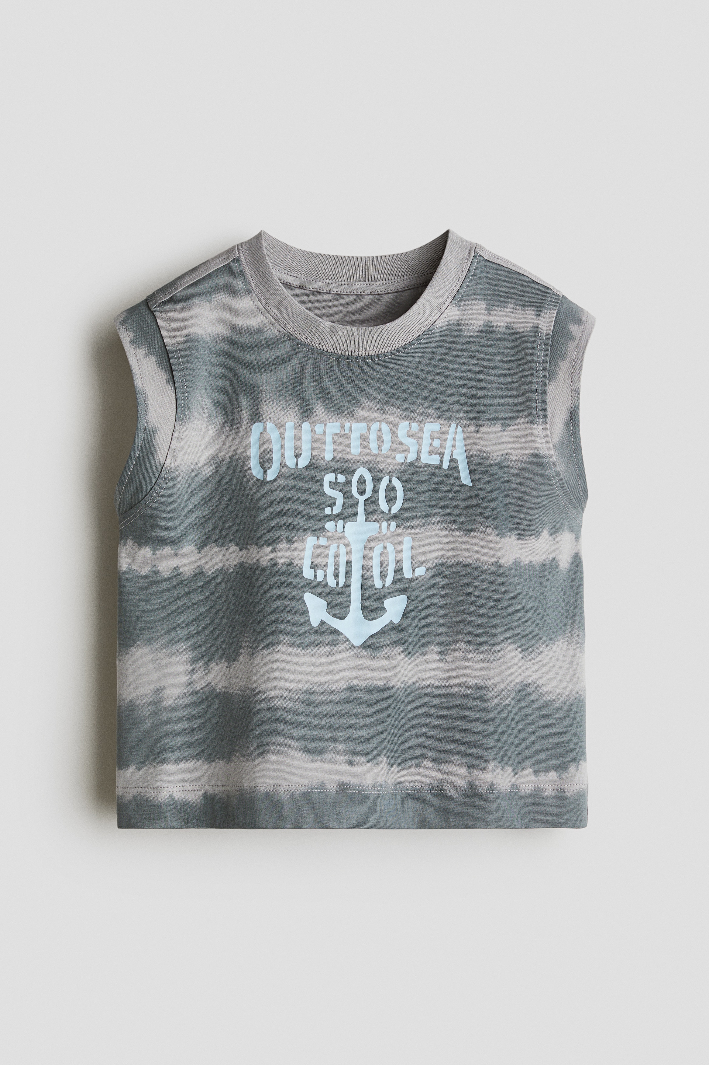 プリント コットンタンクトップ - グレー／タイダイ/ライトグリーン／Wild Wave/ホワイト／タイダイ