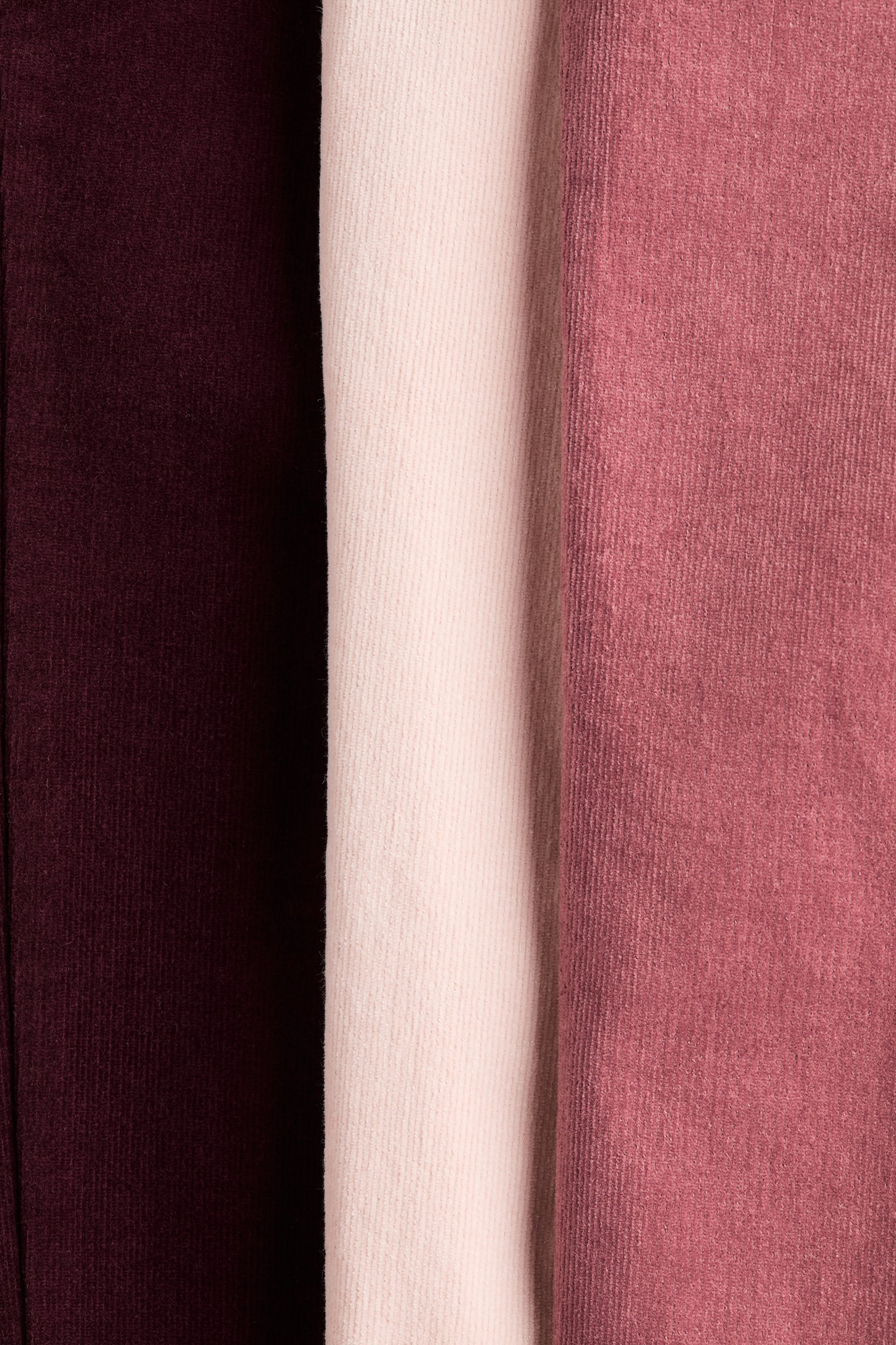 Детские леггинсы H&M 3-pack Corduroy Jeggings, цвет: Сливовый фиолетовый / Розовый — фото 4