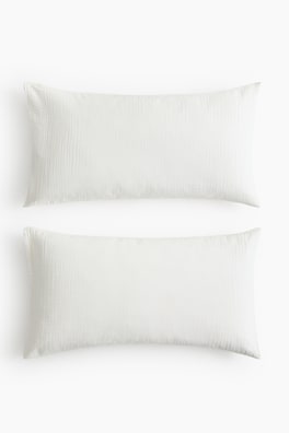 2-pack örngott i bomullsmuslin