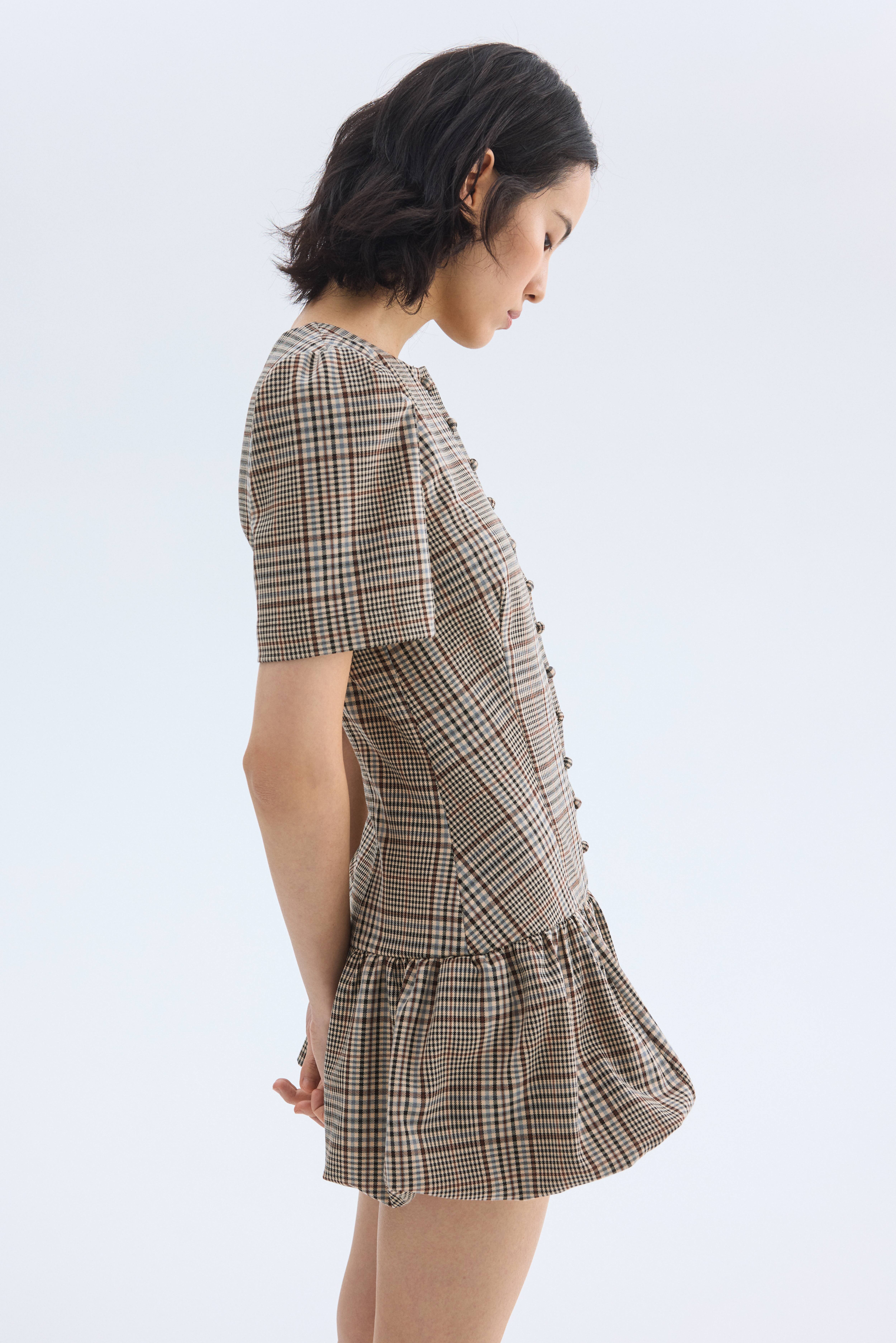 Bubble-Hem Dress