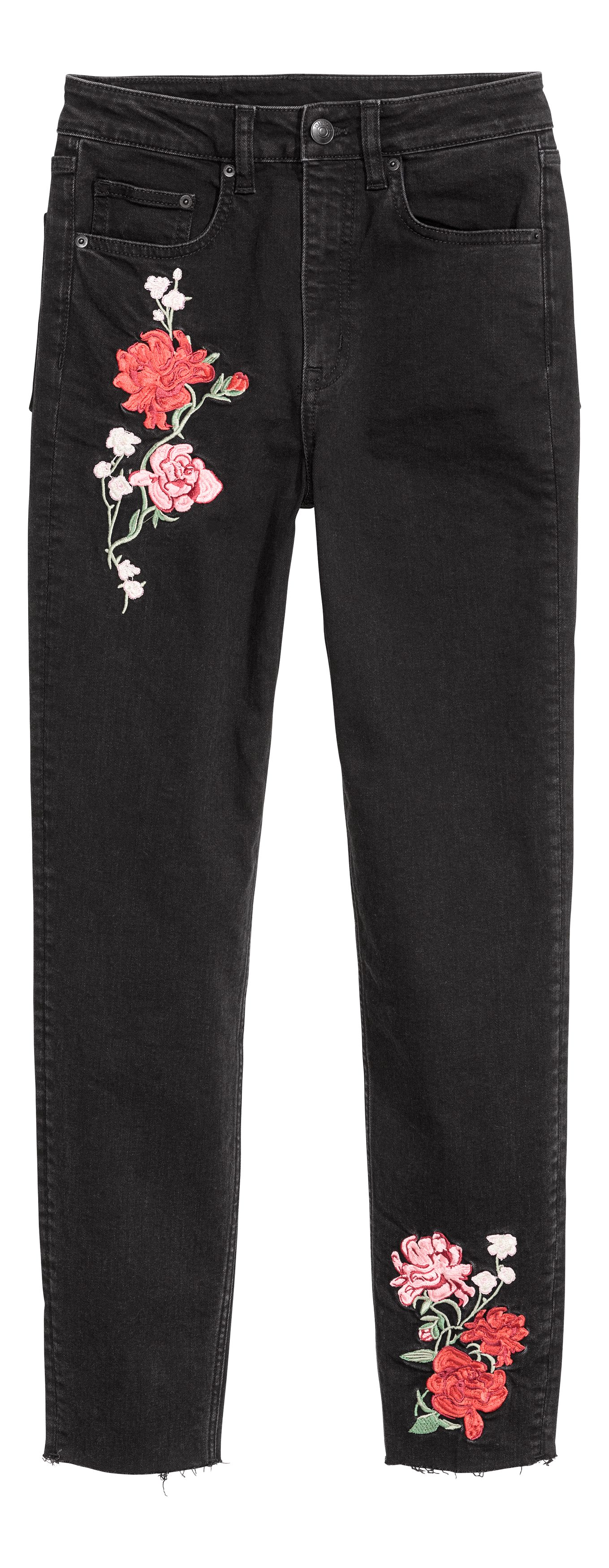flower jeans h&m