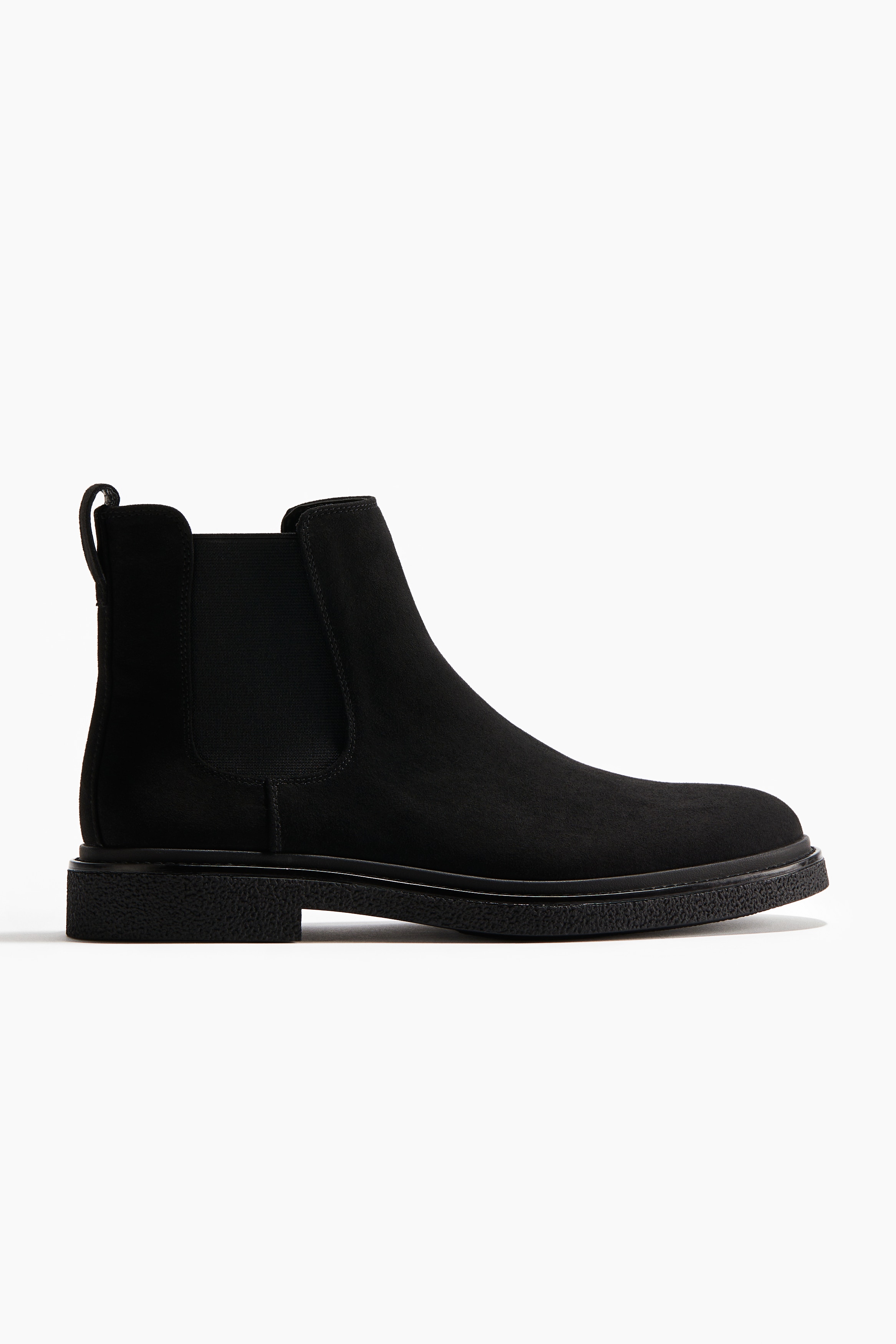 Men - Black Chelsea boots - Size: 7.5  - H&M