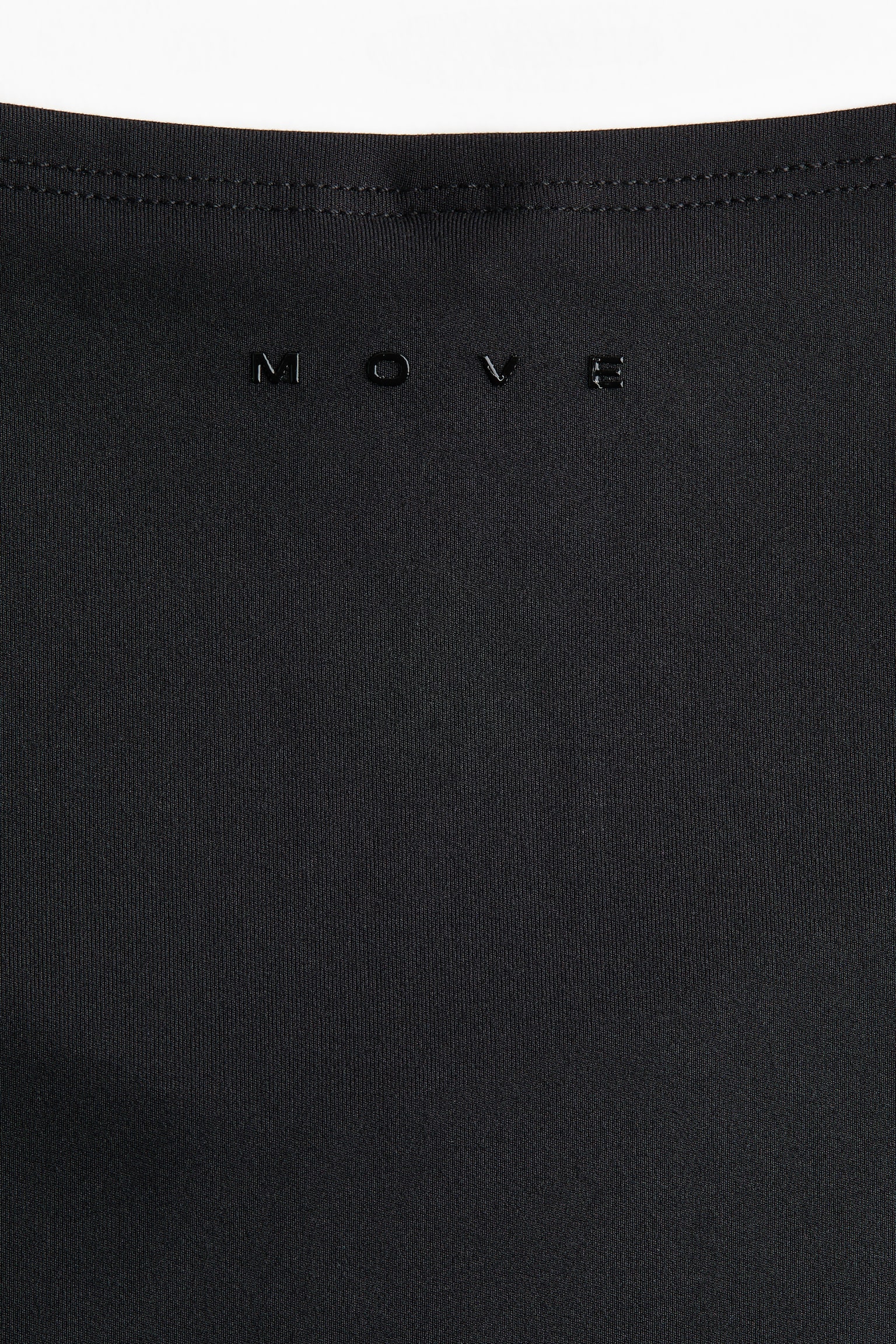 Cropped sports top with SoftMove™ - Fekete/Krémszínű - 4