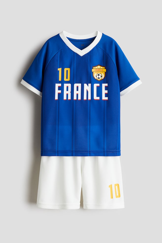 Conjunto de futebol - Azul/France/Vermelho/Portugal/Azul/Italia/Verde vivo/Goalie/Branco/Deutschland/Branco/Championship/Vermelho escuro/Belgium/Branco/Championship - 1