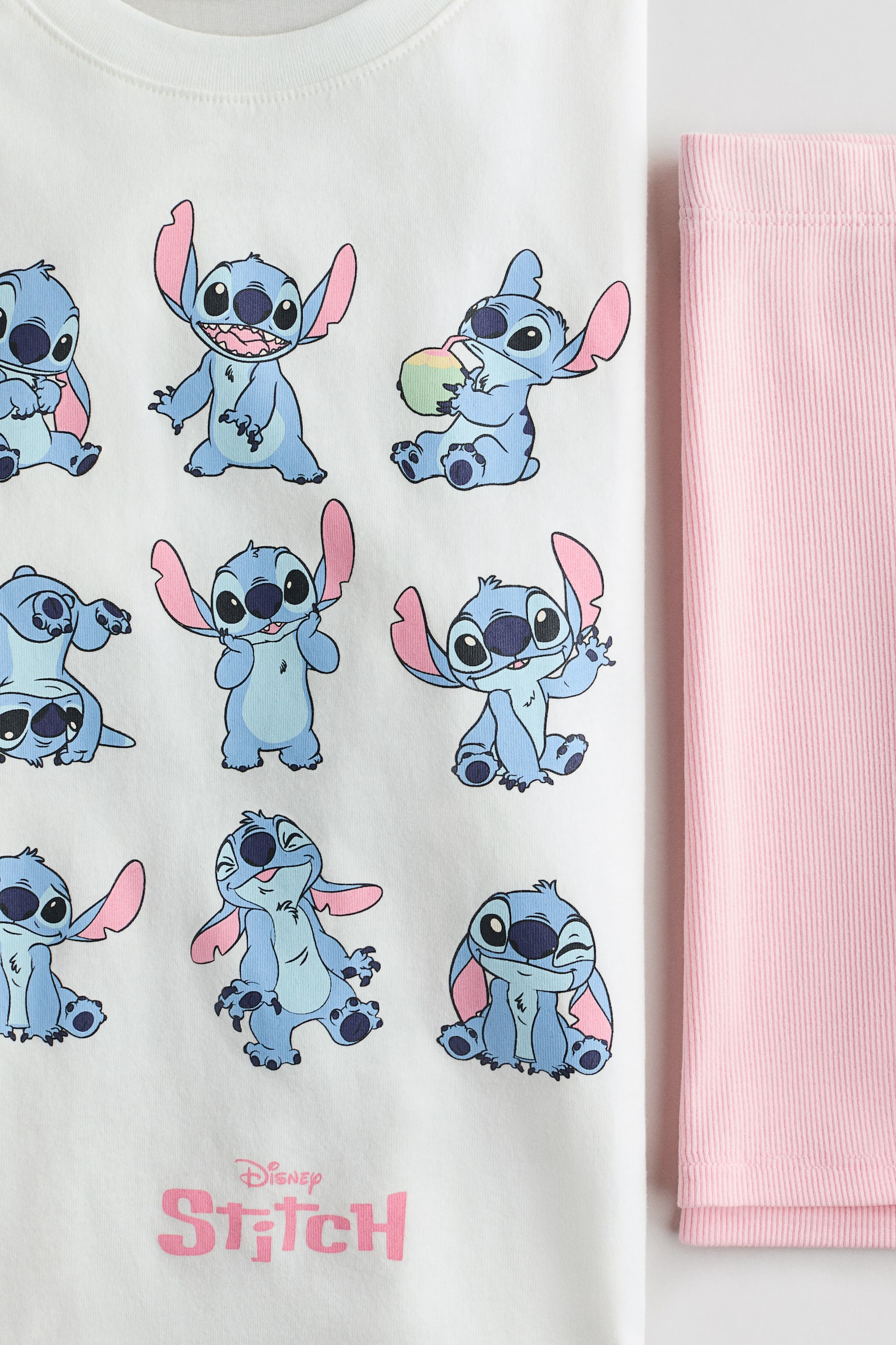 Комплект із 2 виробів із бавовни з принтом - Кремовий/Lilo & Stitch - 2