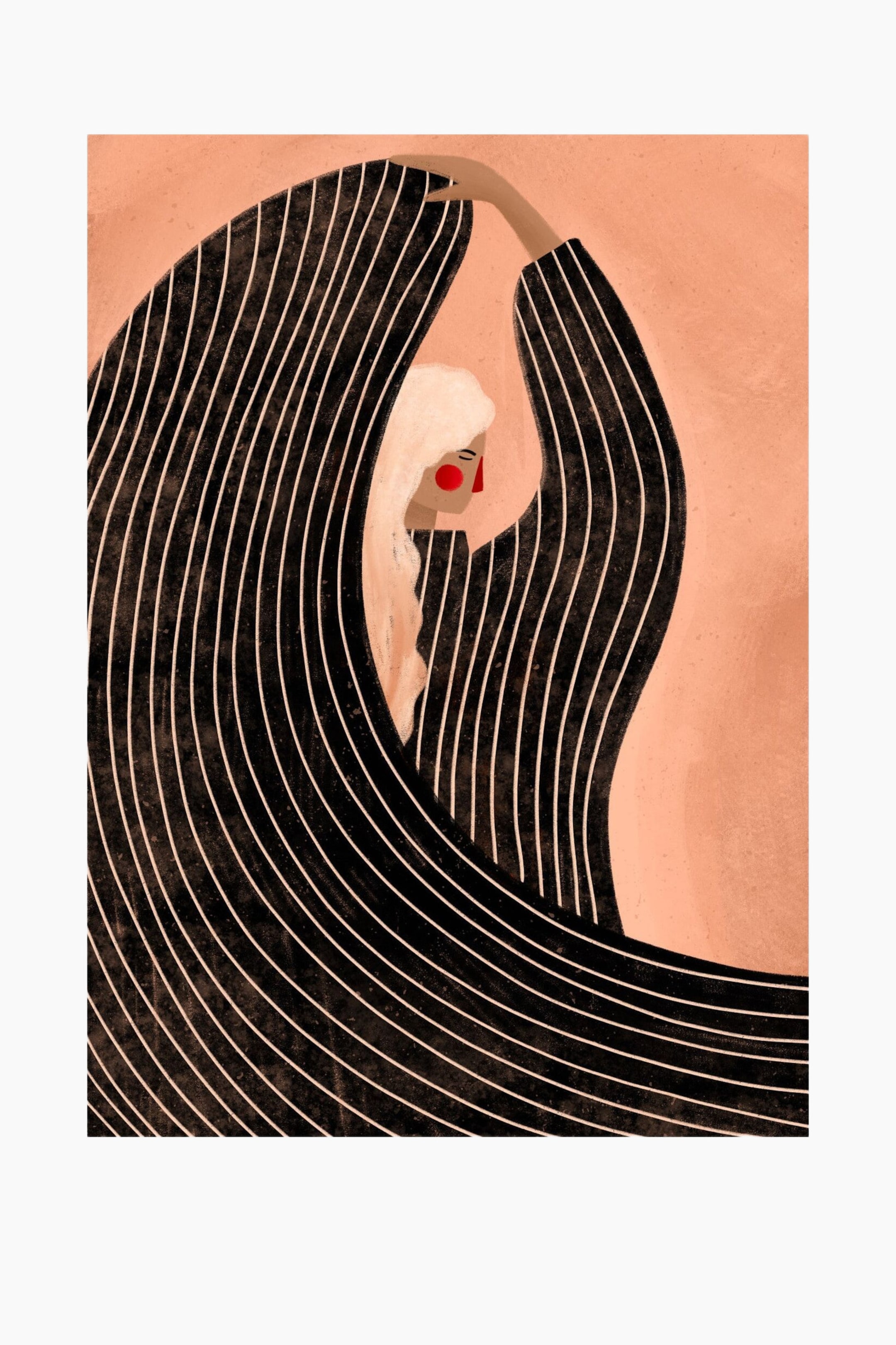 Zobacz większy obraz: Bea Muller - The Woman With The Black Dress - Multicolour - Poster & Frame - HOME | H&M PL 2