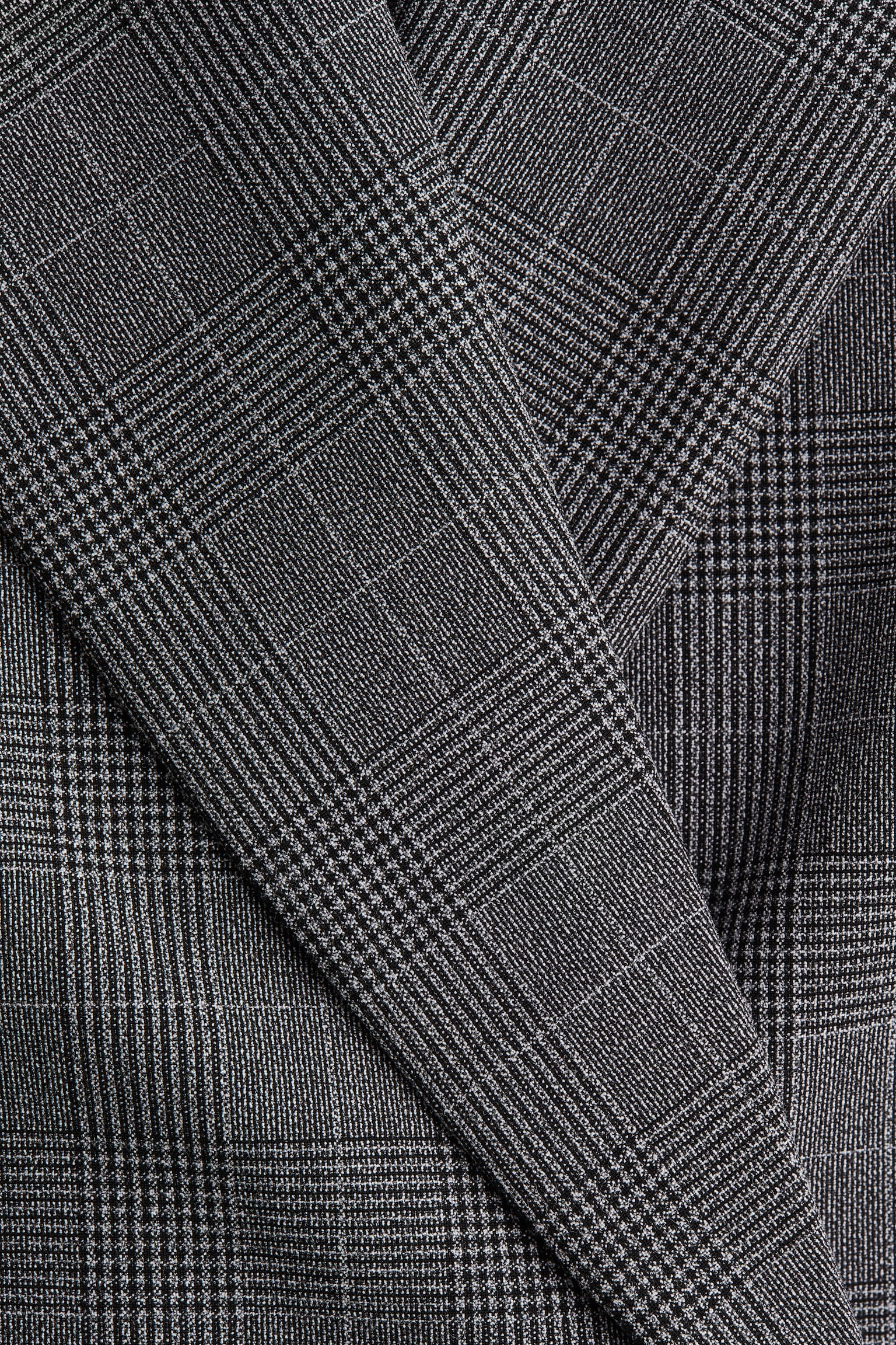 Boxy blazer - Grey/Checked - 7