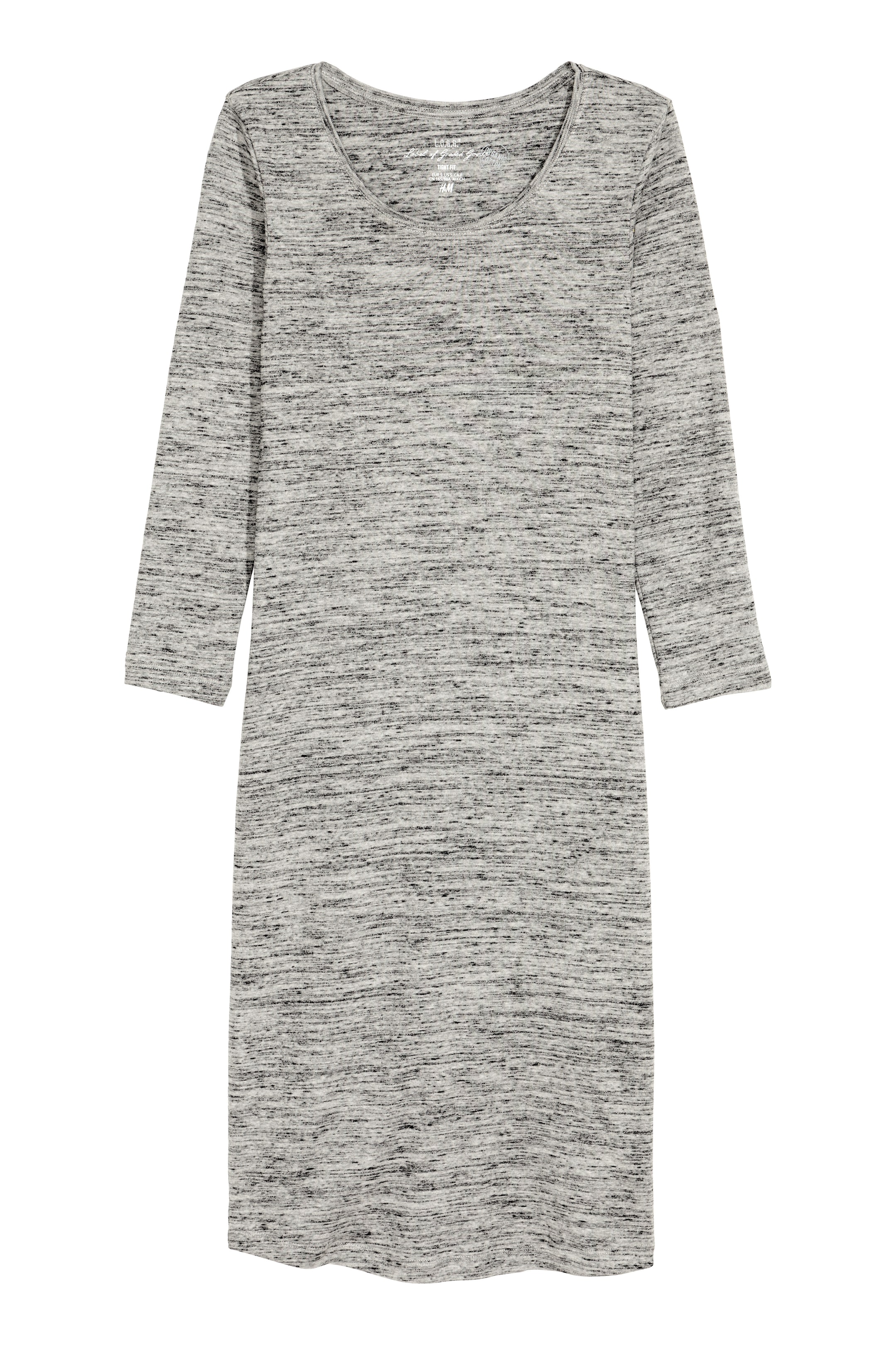 View larger image: Jersey dress - Grey marl - Ladies | H&M 1