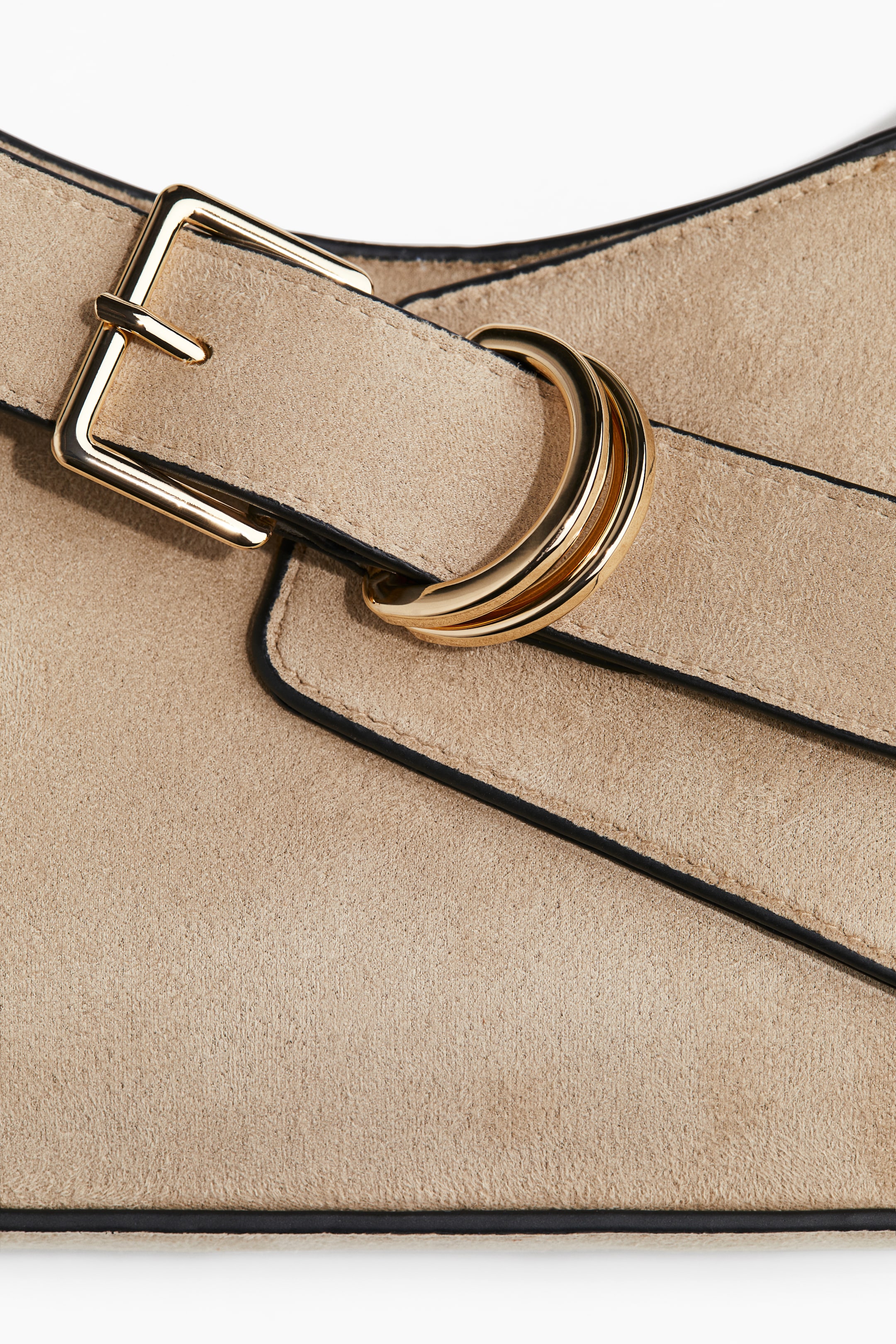 Strap-Detail Shoulder Bag