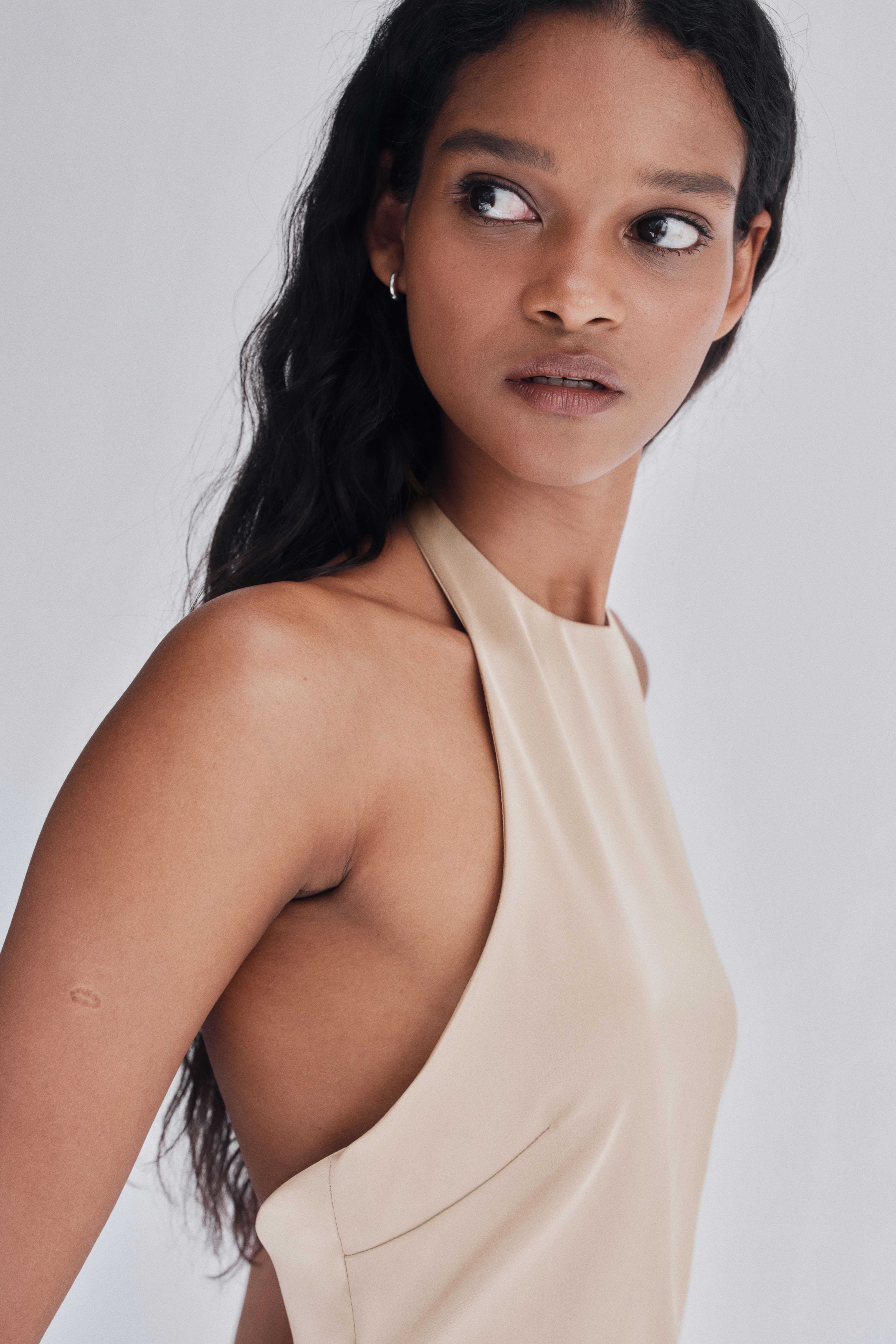 Asymmetric Halterneck Top