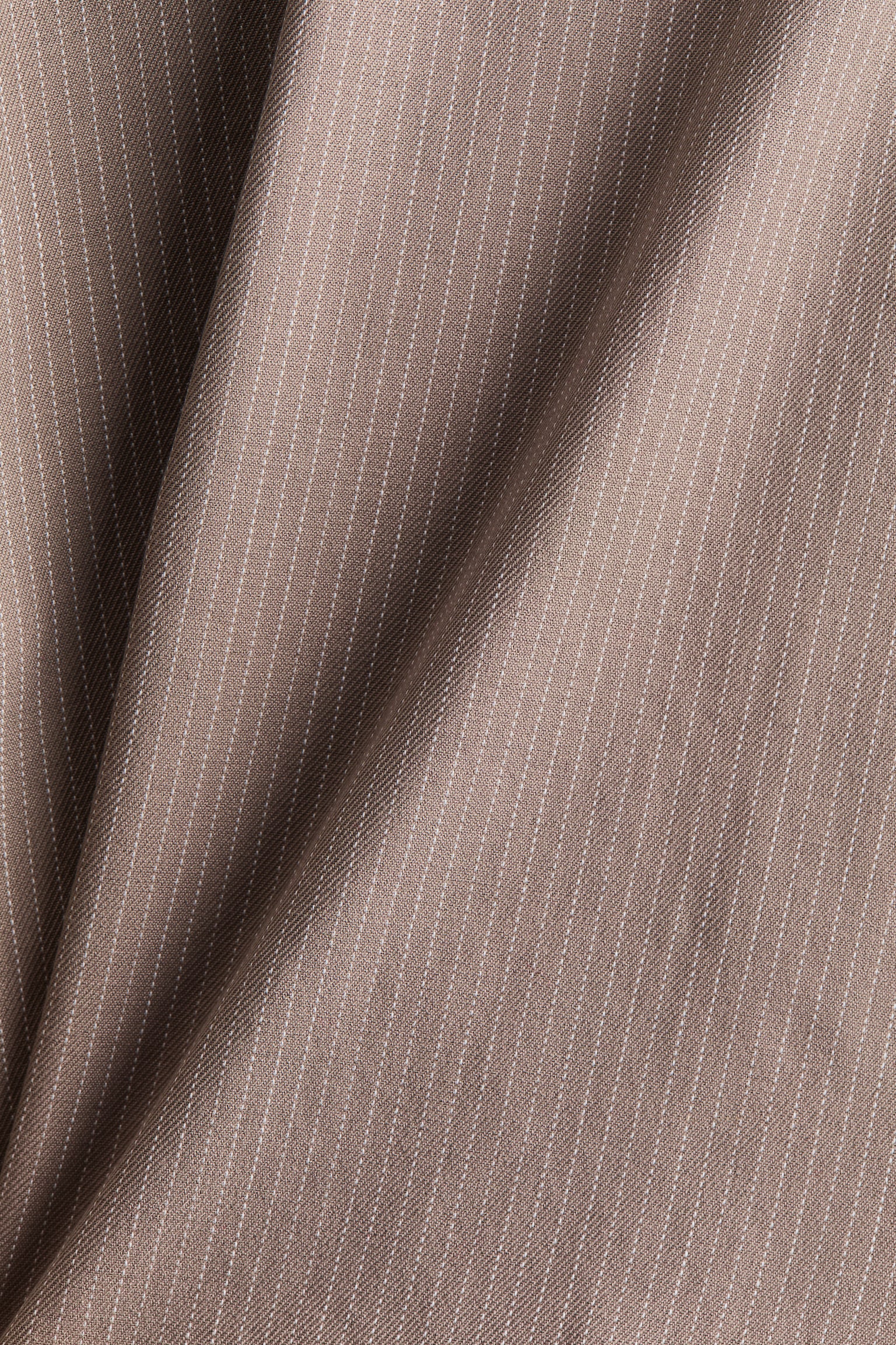 Circular twill skort - Beige/Pinstriped - 5