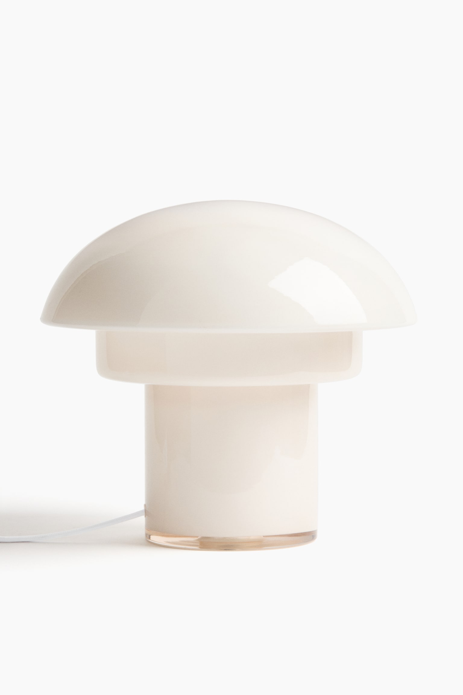 Glass table lamp - Cream/Sand beige