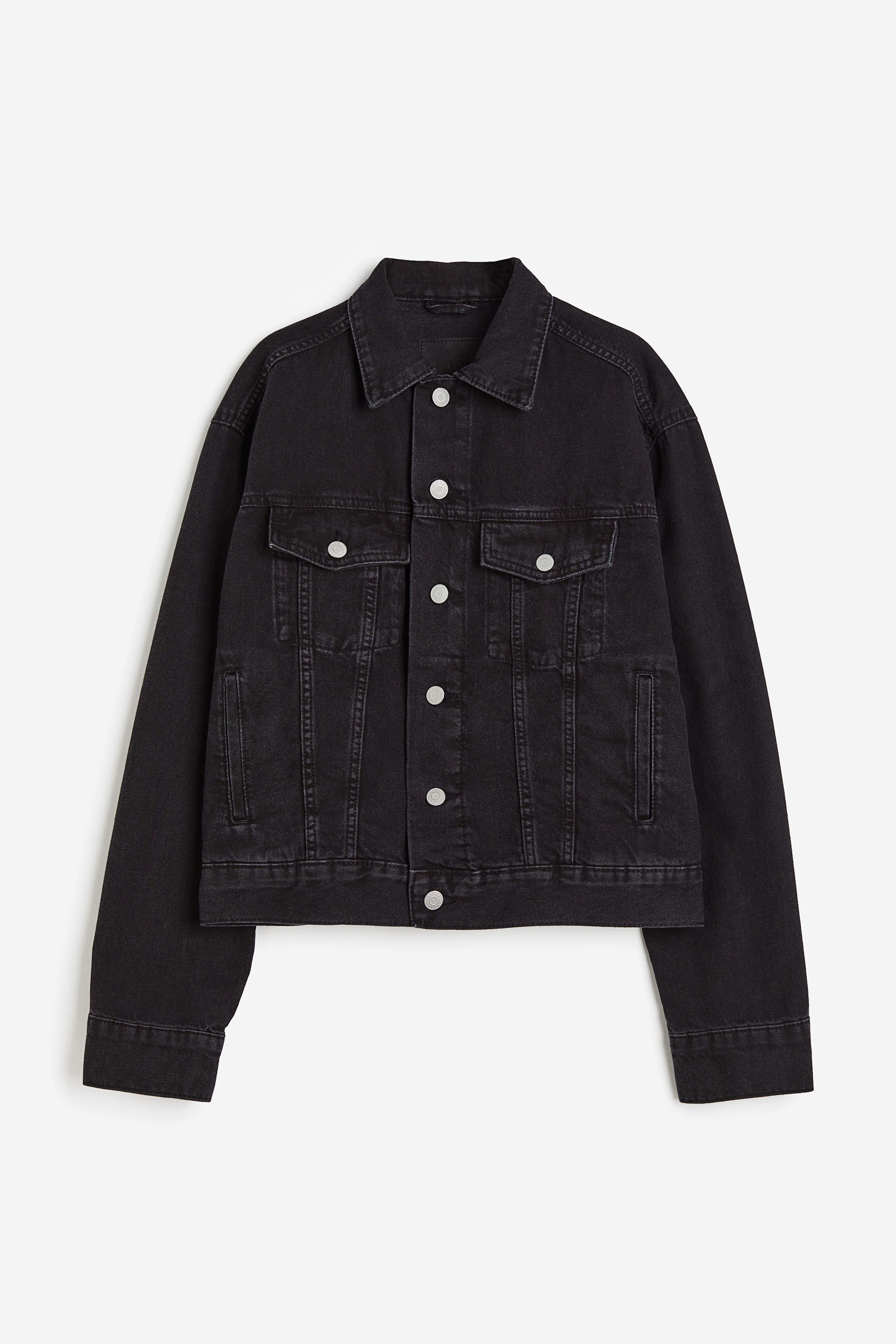 H&m short denim jacket hotsell