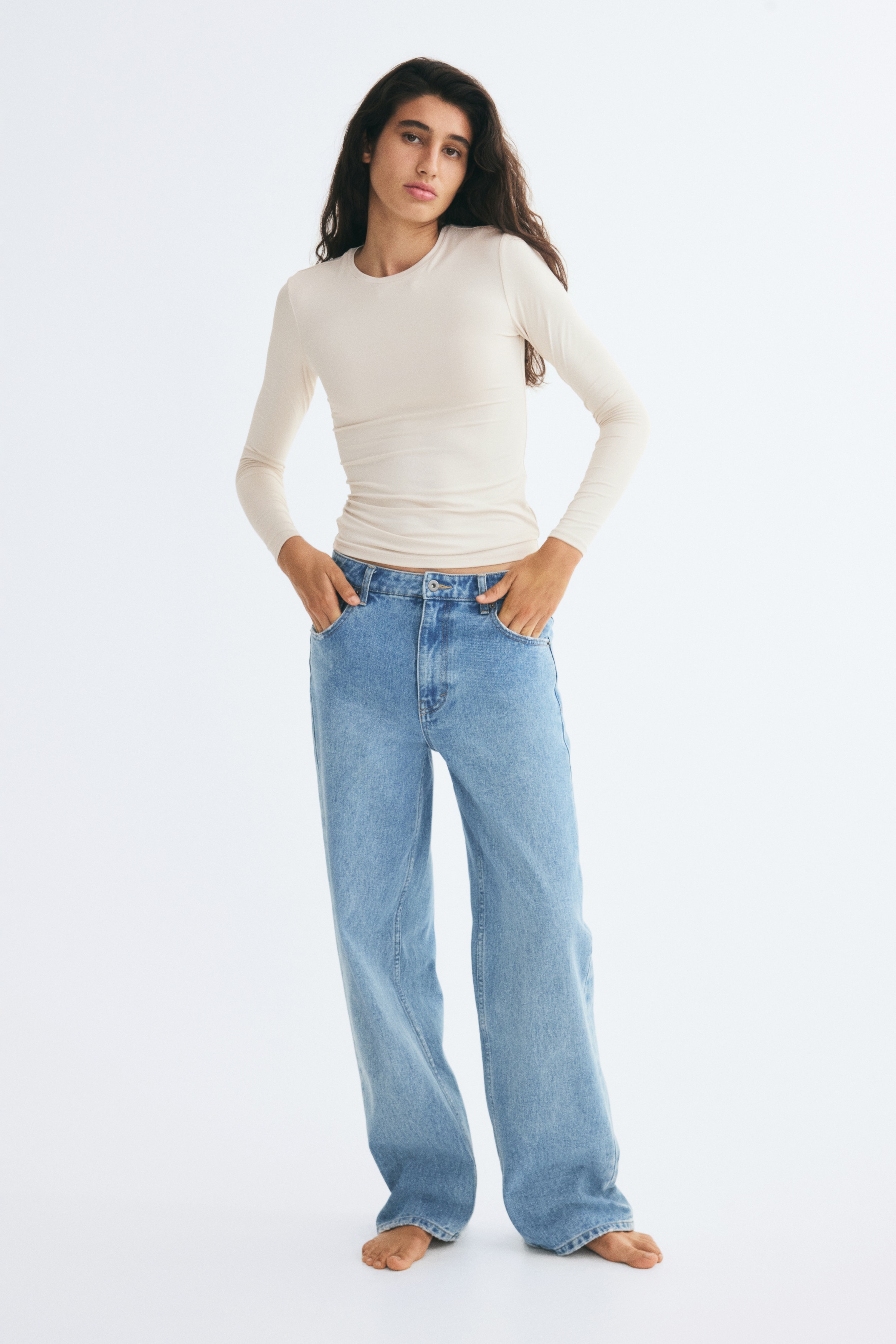 Long-sleeved Microfiber Top thumbnail 2