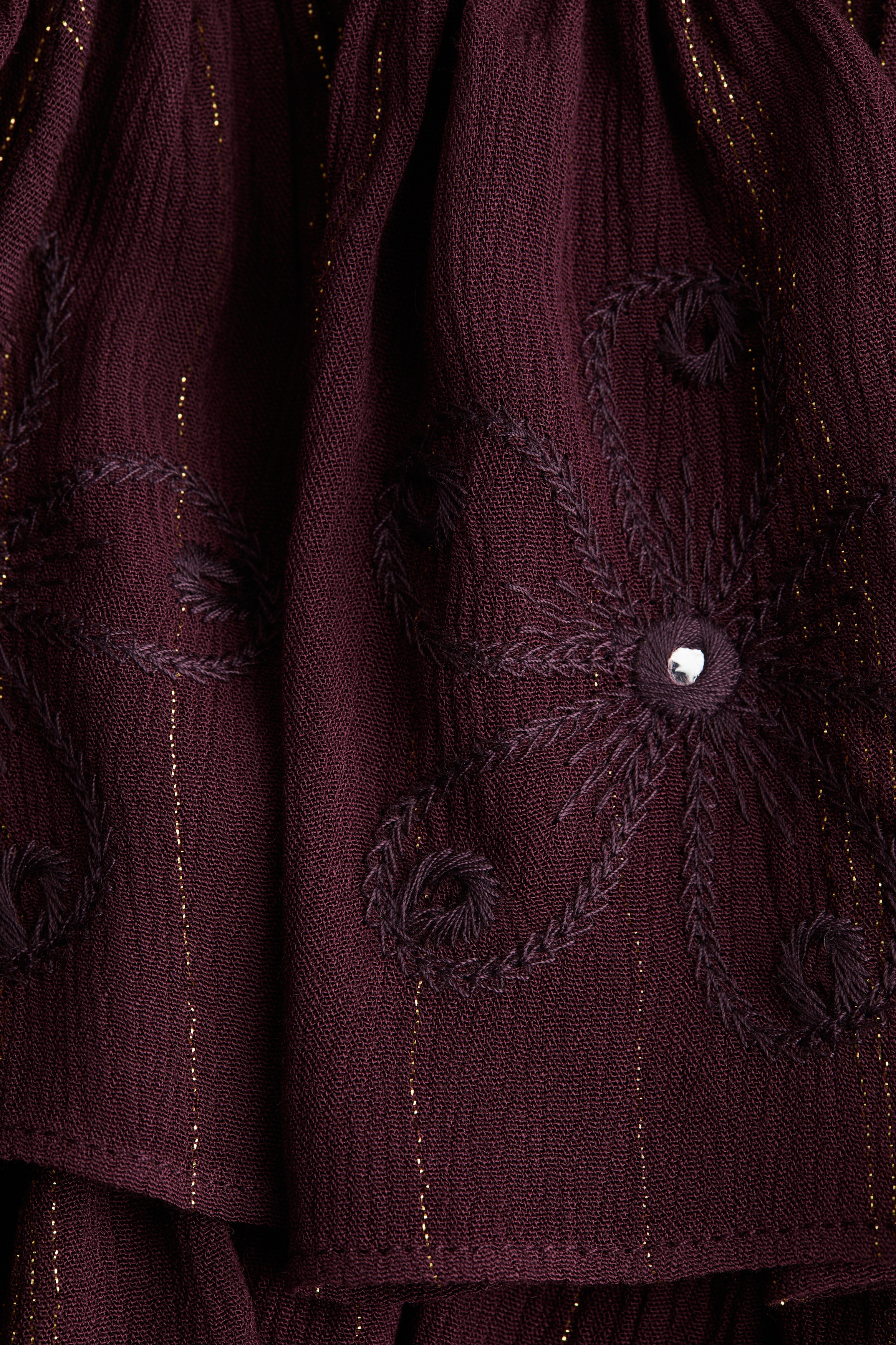 Flounced mini skirt