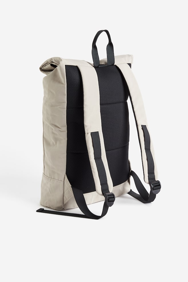 Water-repellent sports backpack - Light beige/Black/Dark grey - 2