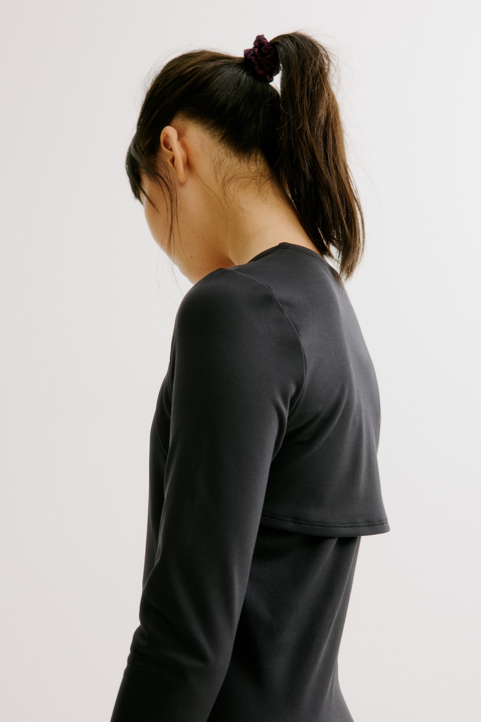 Long-sleeved sports top with DryMove™ - Negro - 3