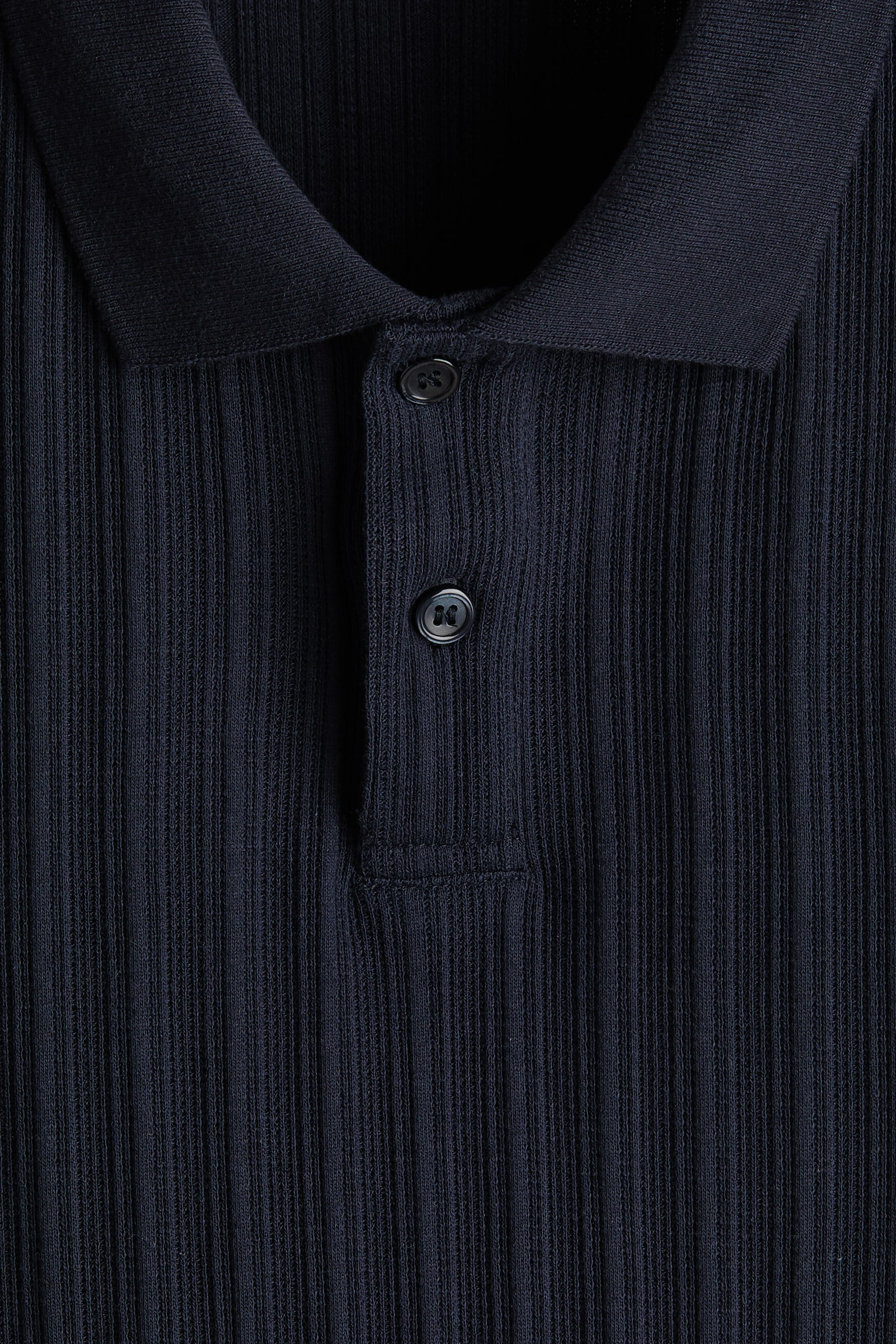 Polo en punto con textura Slim Fit-Azul marino - 6
