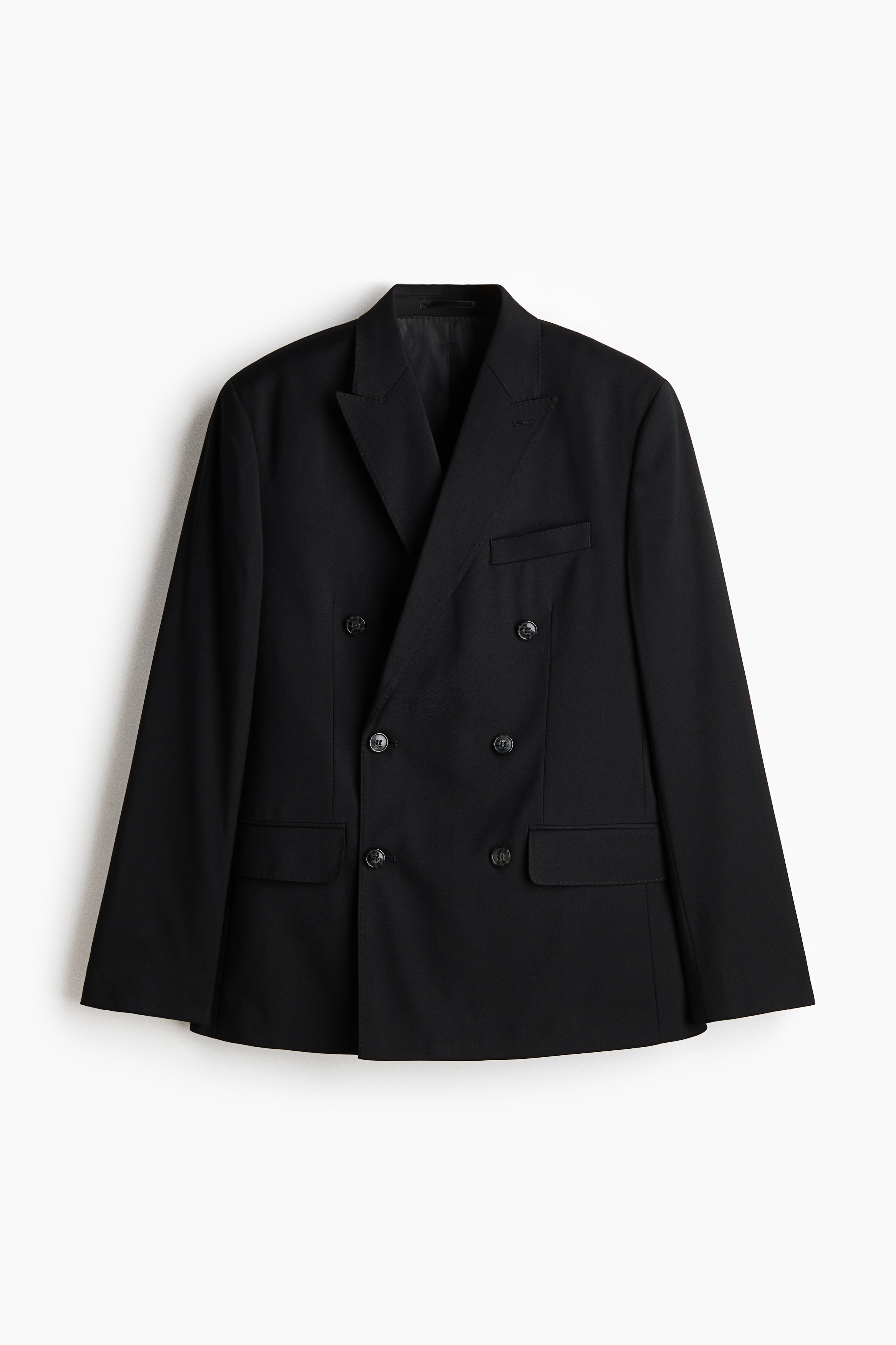 Regular Fit Double-breasted jacket - Black