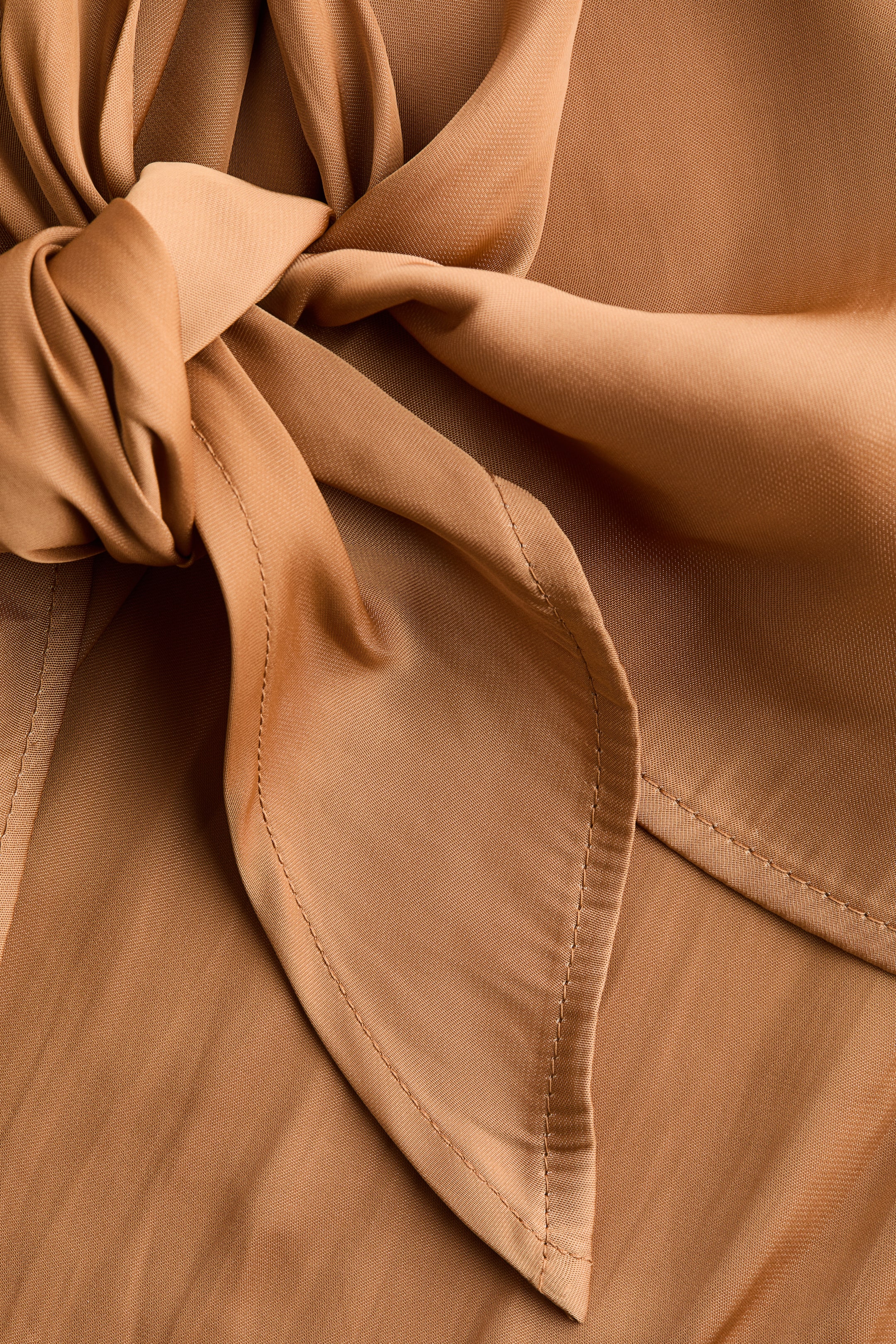 One-Shoulder Tie-Detail Top