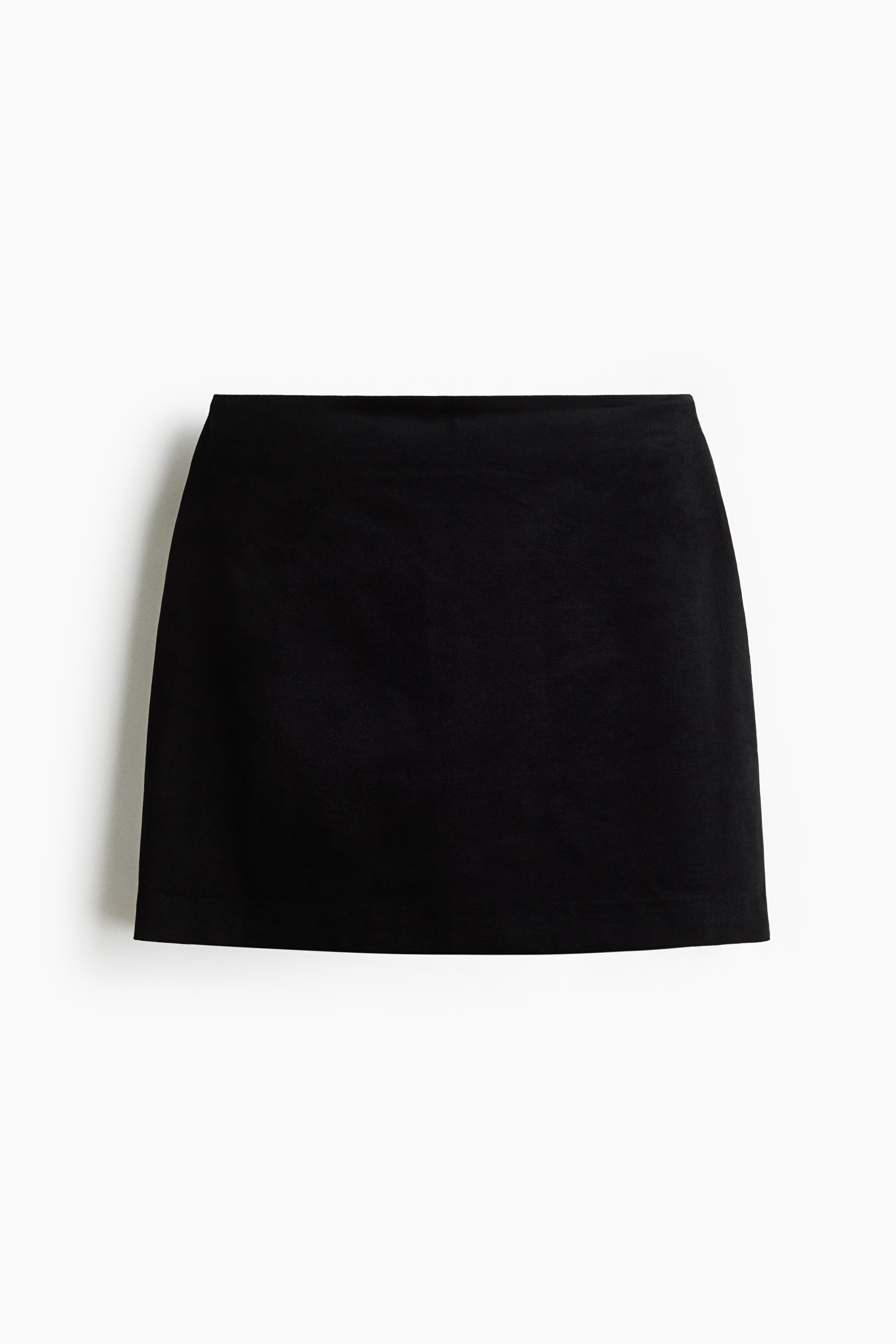 Velvet mini skirt