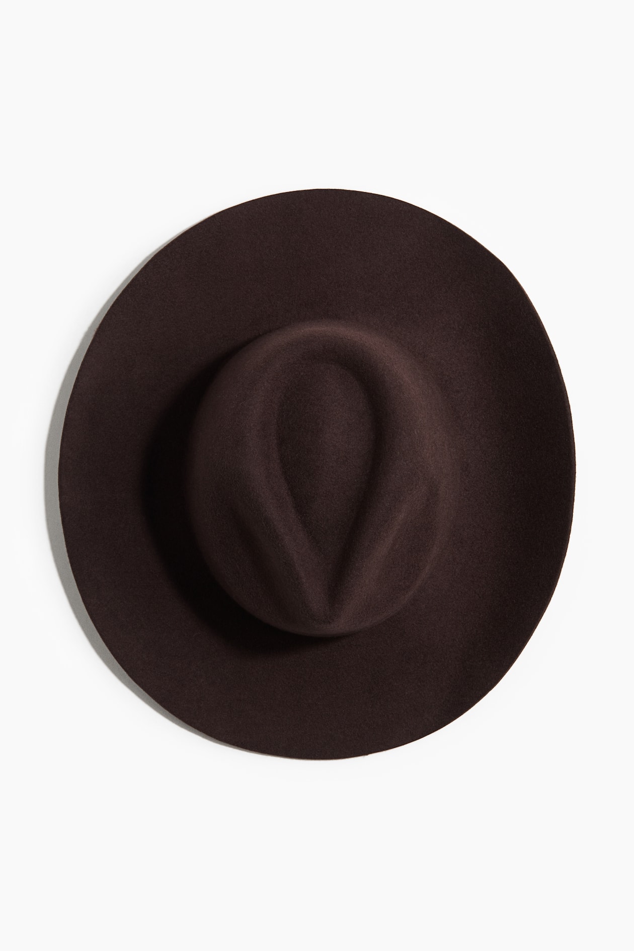 Hm Hat Women's Dark brown Felted Wool Cowboy Hat | H&M US