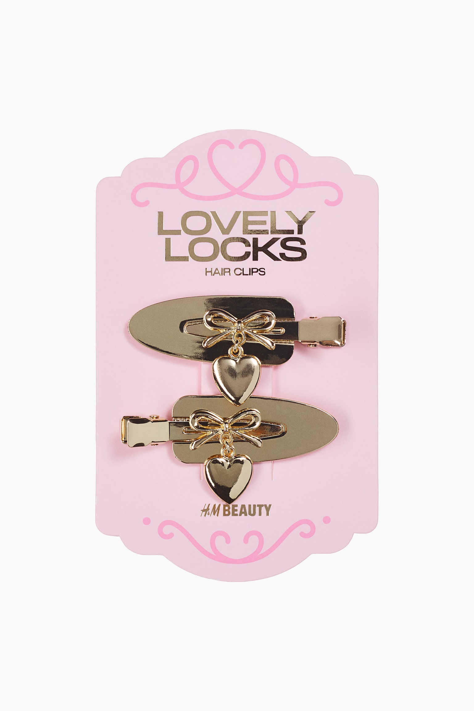 H&M 2-Pack Charm-Detail Hairstyling Clips, цвет: Золотой — фото 1