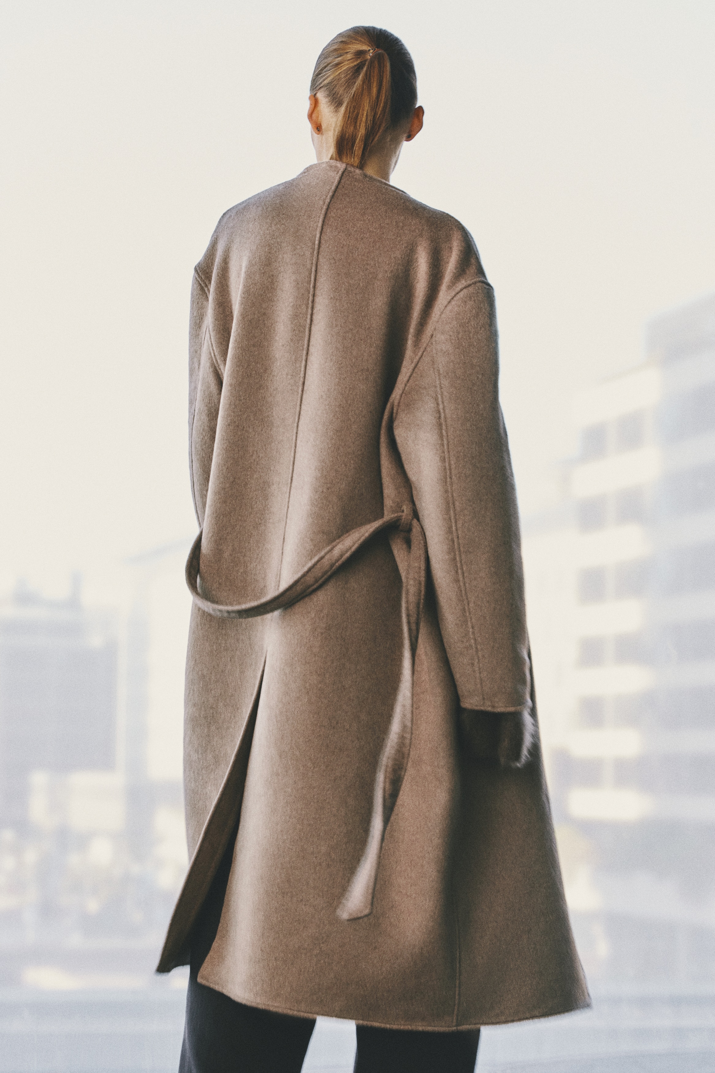 Wool-Blend Coat - thumbnail 4