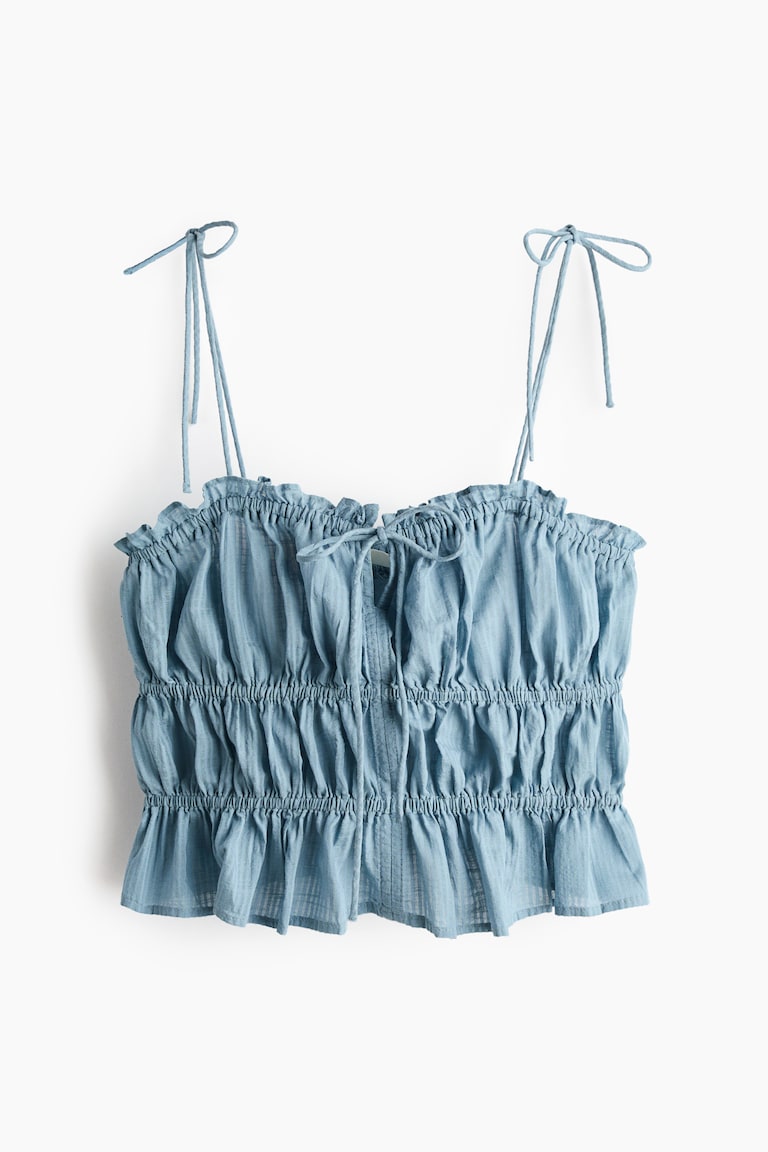 Bluza sa bretelama na vezivanje