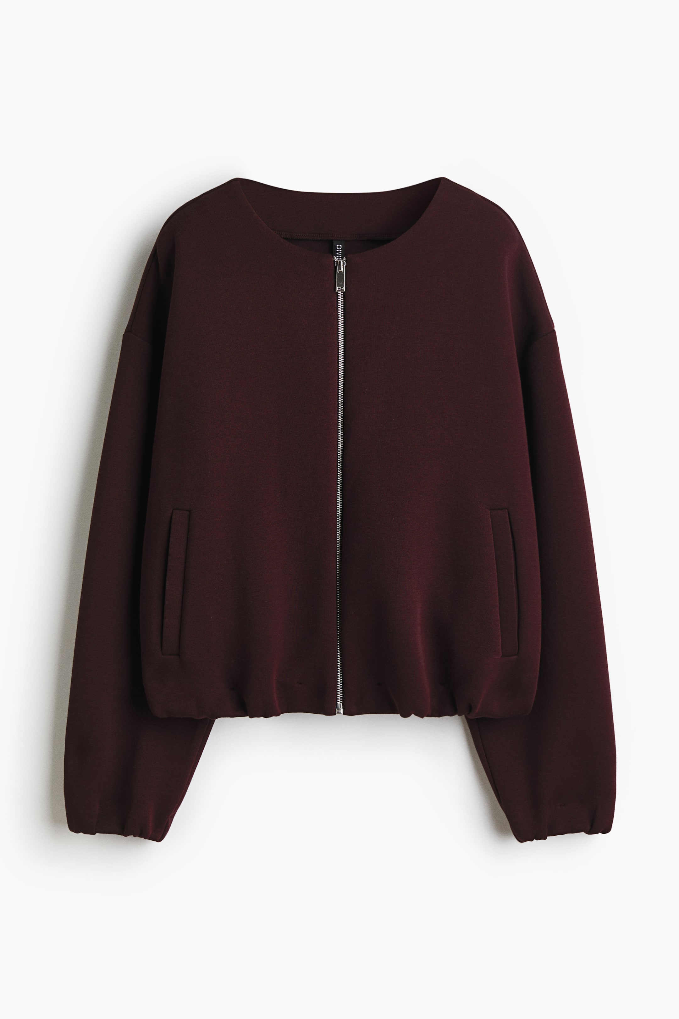Ampliar la imagen: Scuba zip-through sweatshirt - Borgoña - Ladies | H&M MX 1