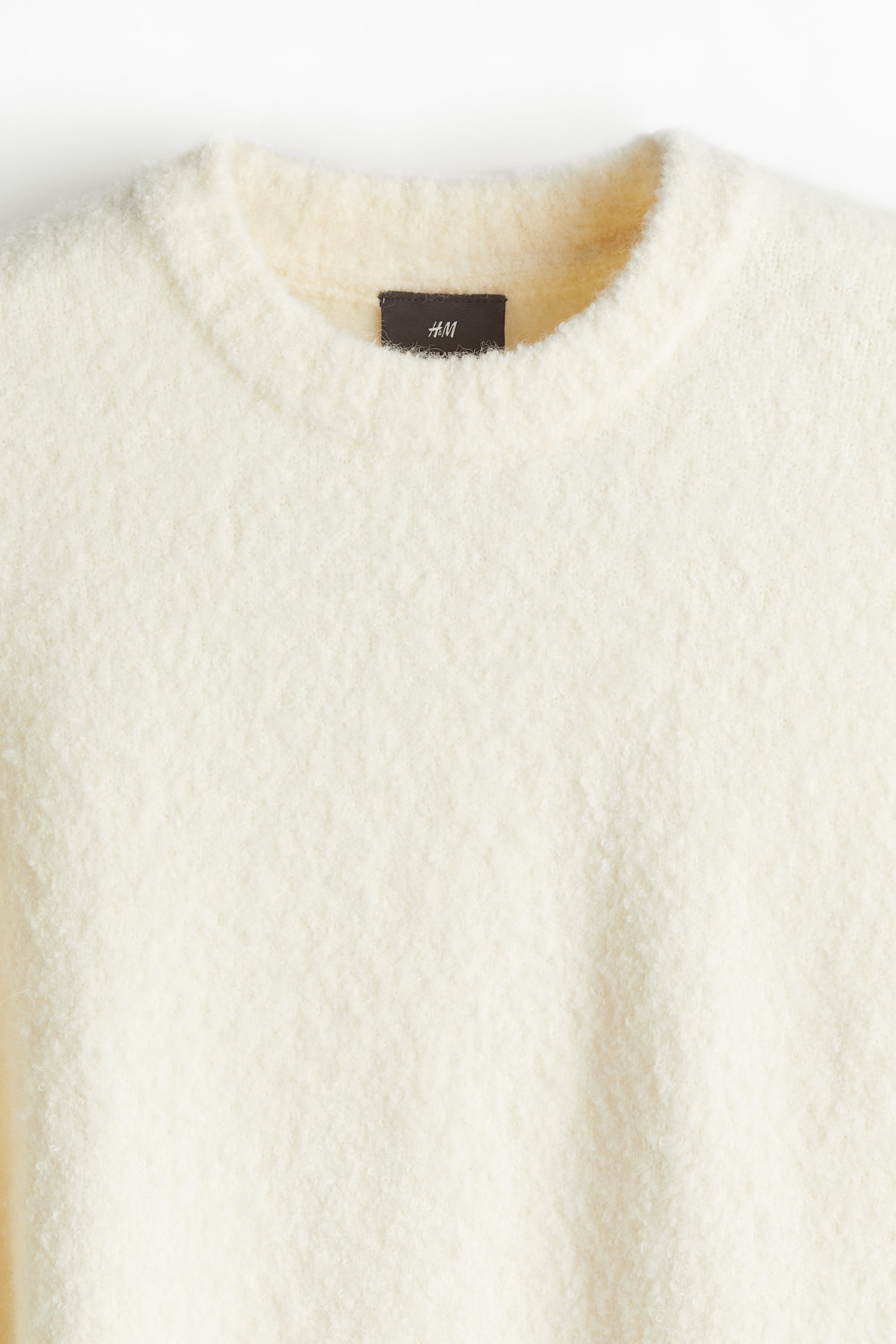 Regular Fit Fine-knit jumper - Cream/Black - 6