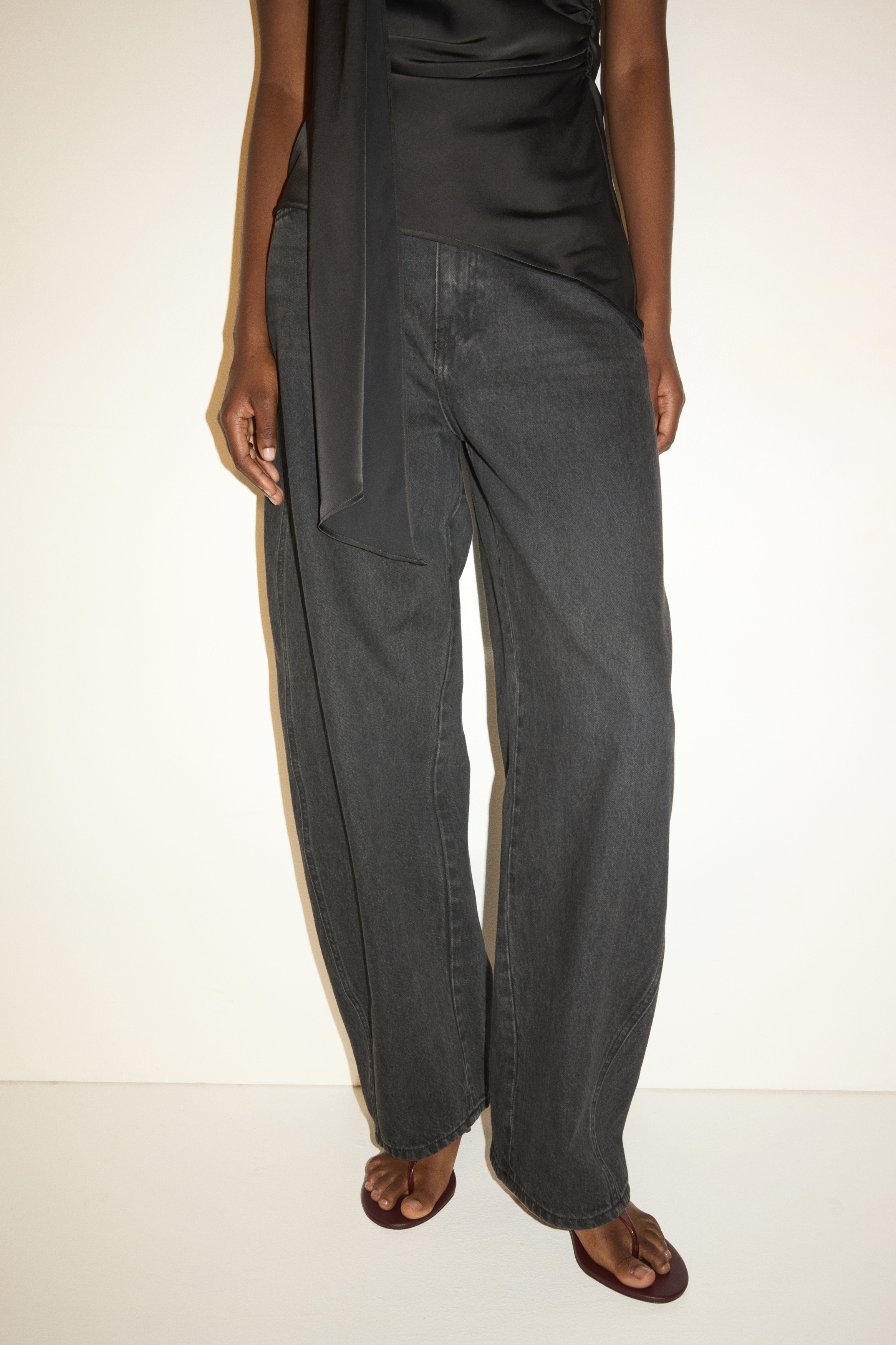 Barrel High Waist Jeans - Black/Greige/Dark denim blue/Denim grey/Light denim blue/Light beige/Light grey marl/Denim blue/Washed black