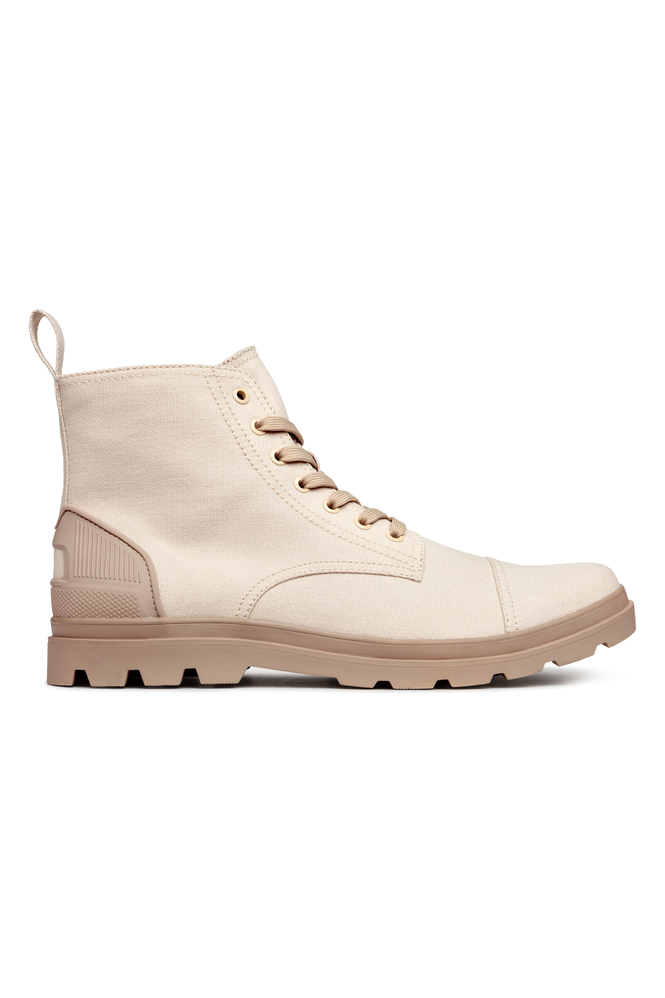 View larger image: Canvas boots - Light beige - Men | H&M GB 1