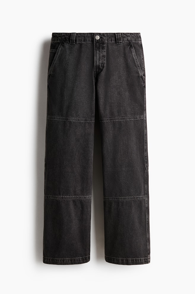 Loose-Fit Worker Jeans - Black/Denim blue/Gray/Cream - 1