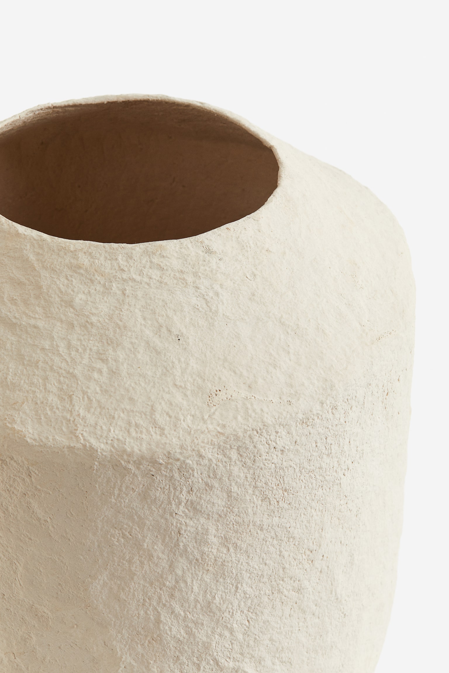 Large papier-maché vase - Light beige - 3