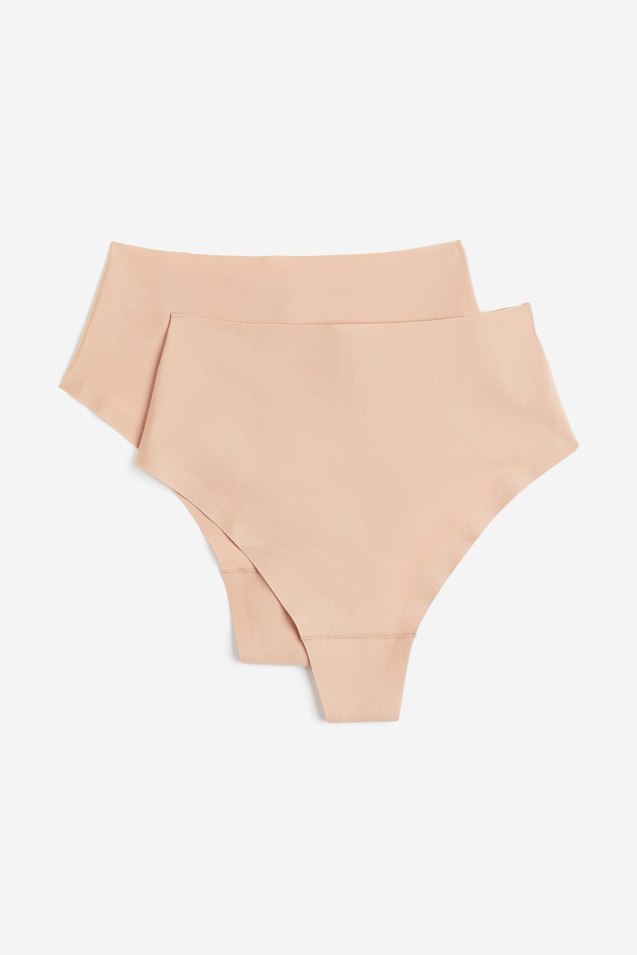 Women's Beige 2-pack Invisible Light Shape Thong briefs | H&M HK