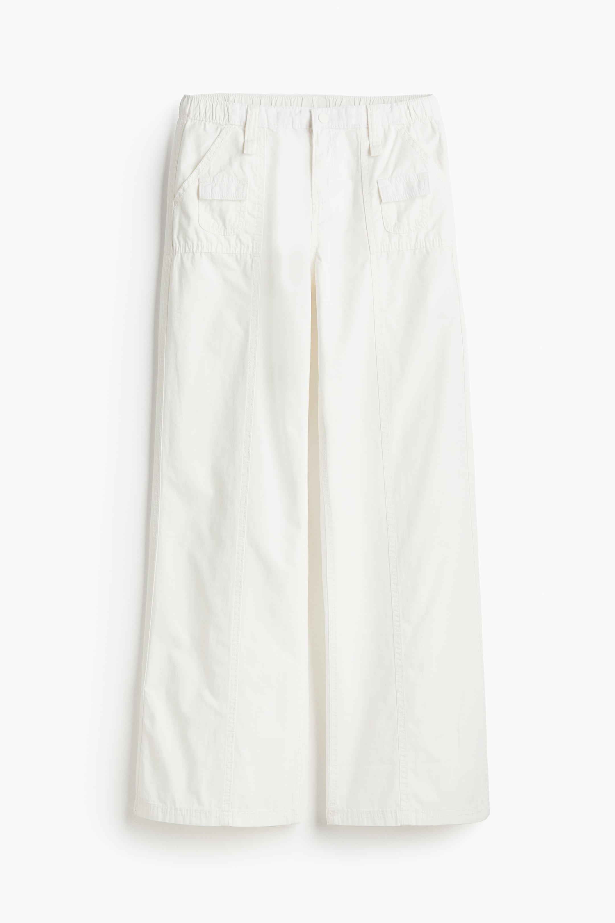 Canvas Cargo Pants - Cream - Ladies | H&M US