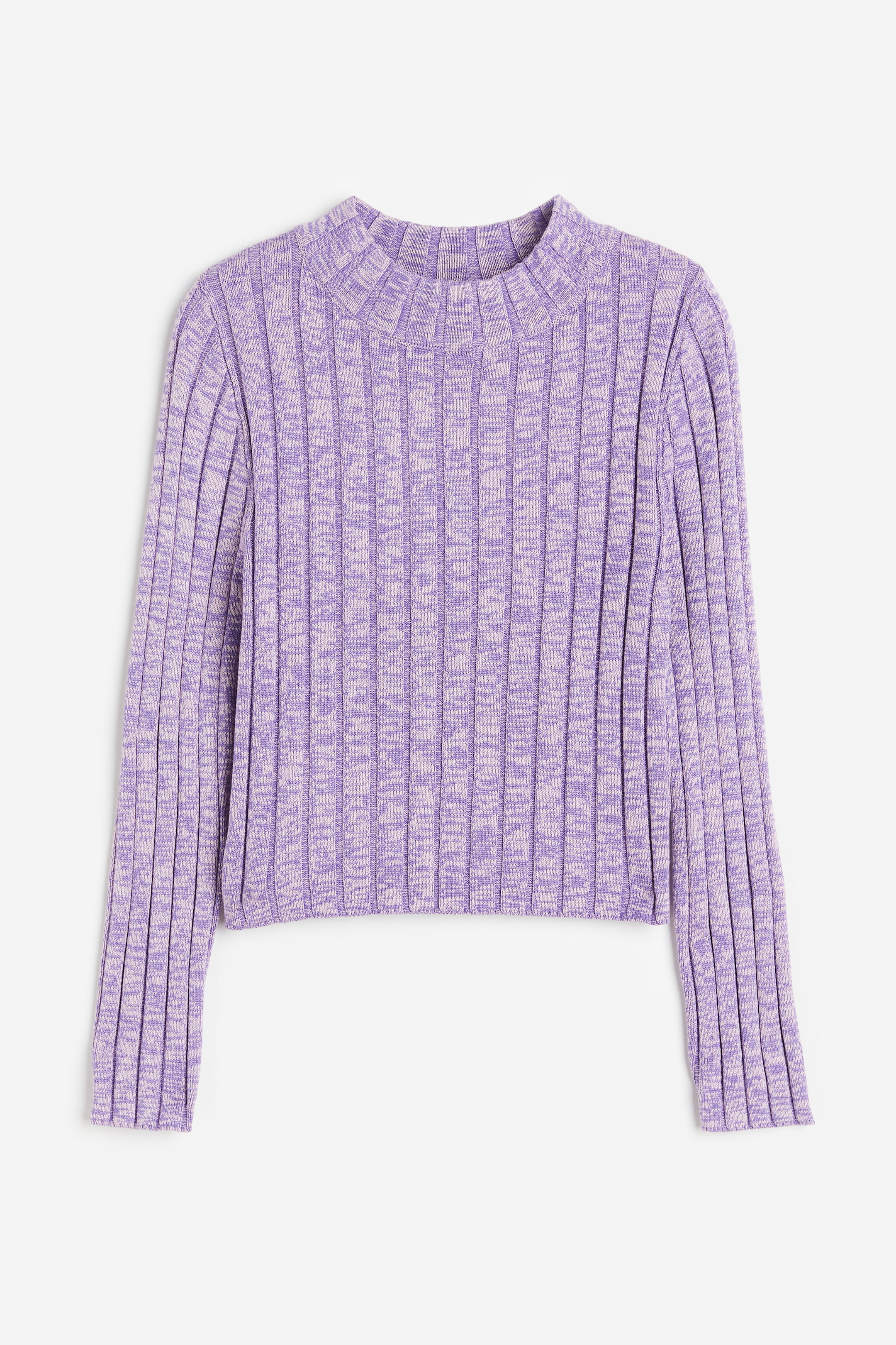 Crop Top Puffy Trui Turtleneck Purple Cropped Jumper Topshop Crop