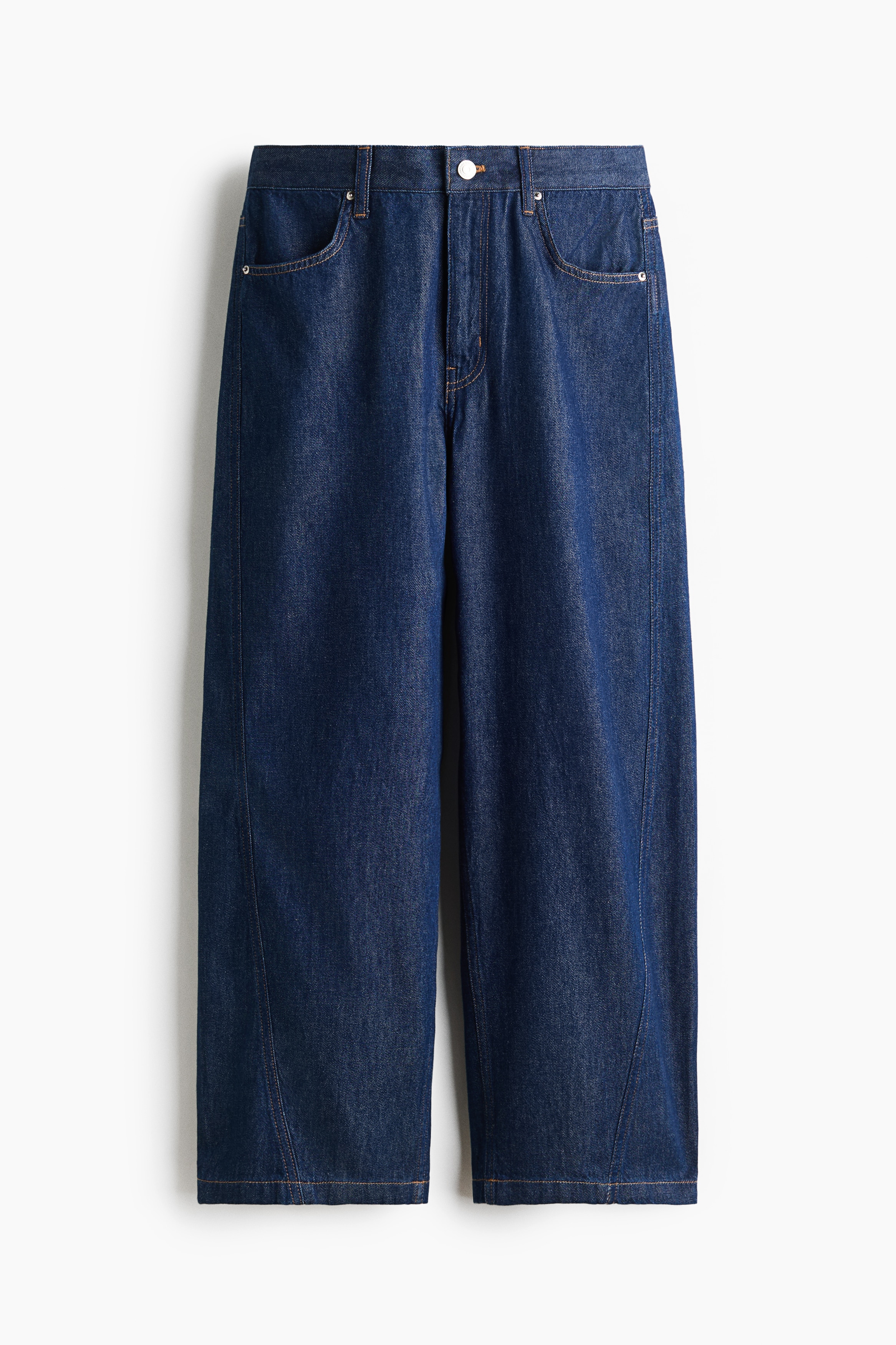 Barrel Regular Waist Jeans - Dark denim blue