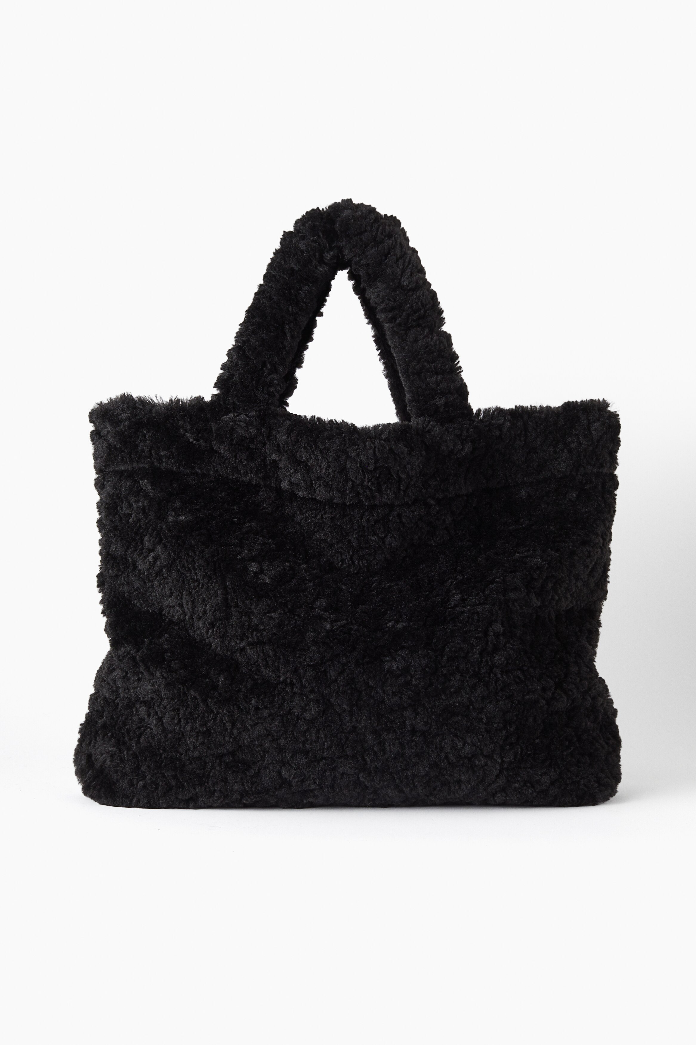 Large Teddy Fleece Shopper - Black - Men | H&M US