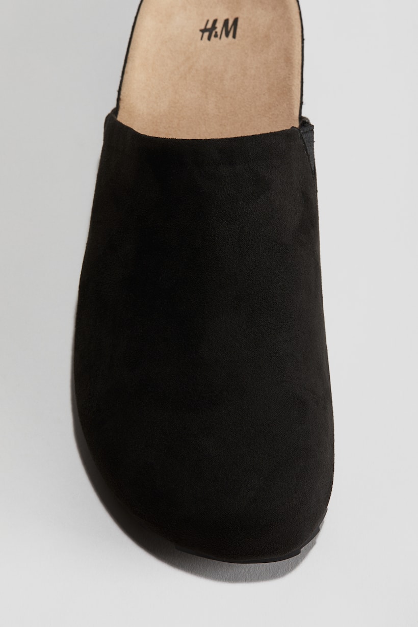 Black Napped Mules for kids | H&M US