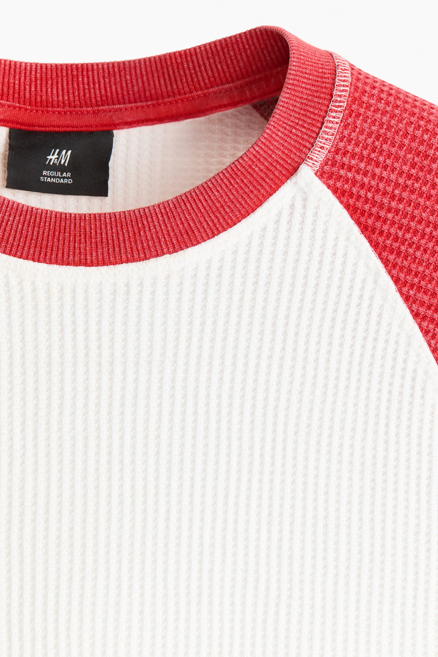 חולצת ג‘רזי ופל Regular Fit - אדום/קולור בלור/כחול כהה/קולור בלוק - 3