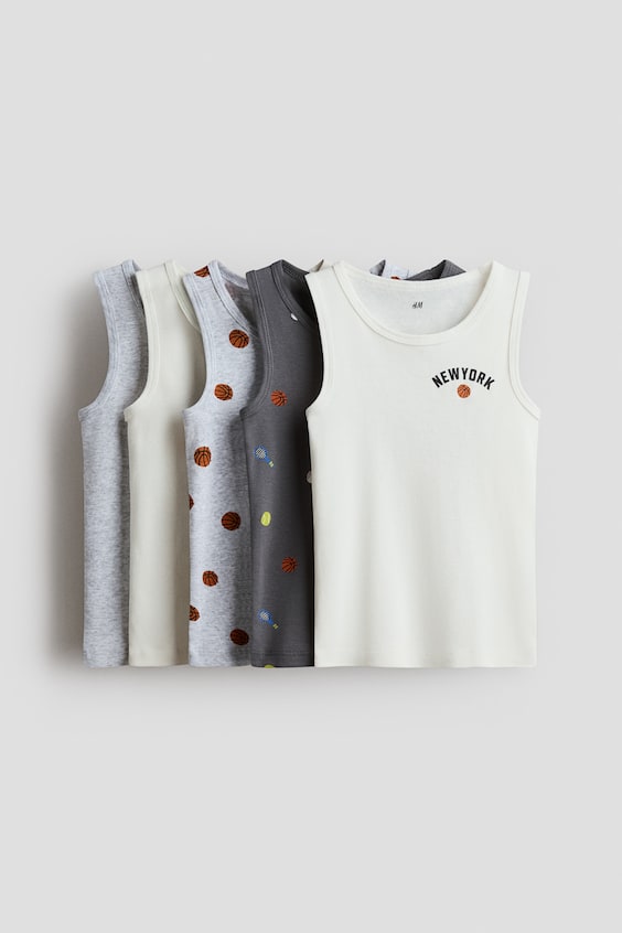Детские топы H&M 5-Pack Tank Tops