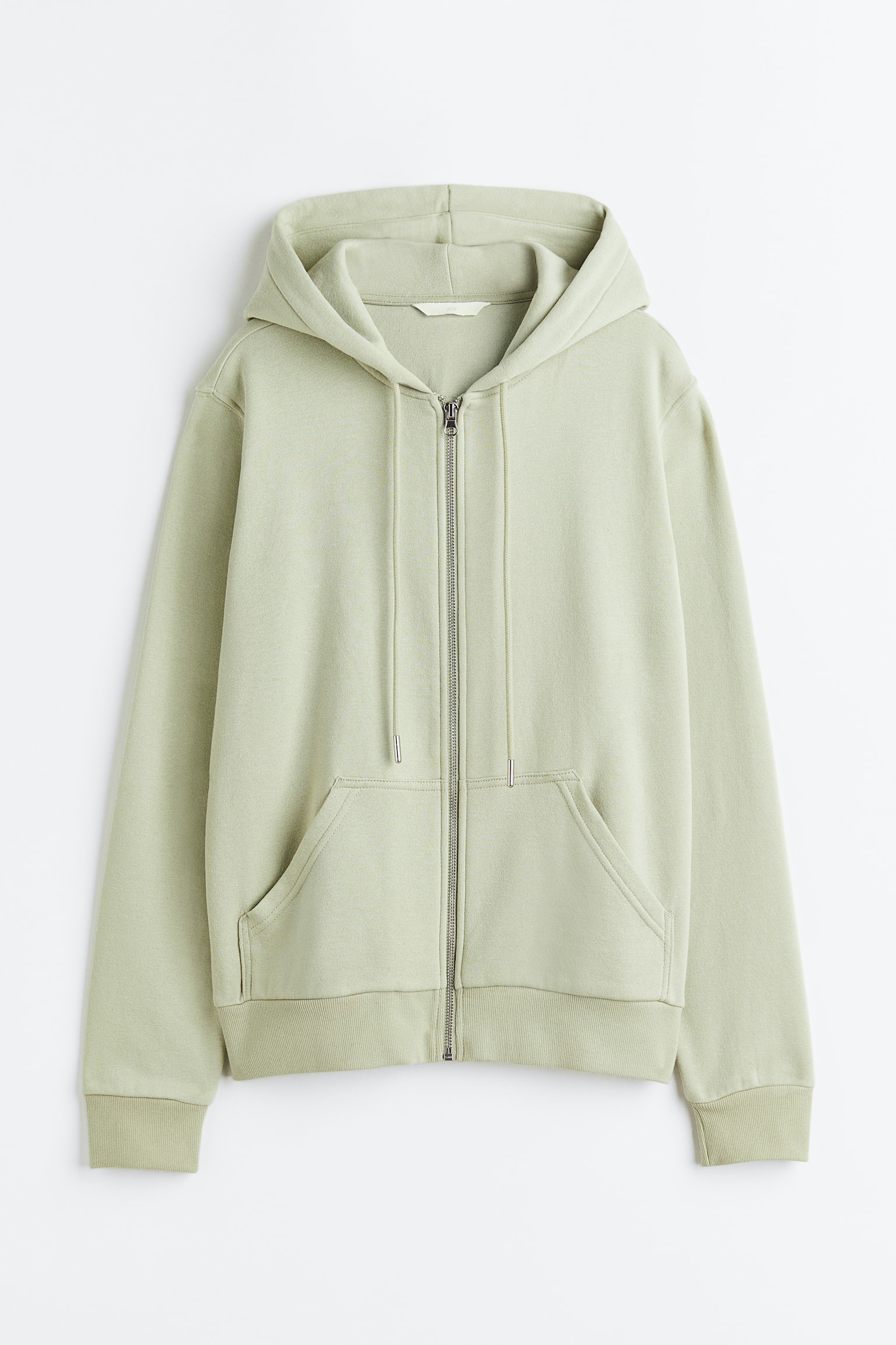 Zip Up Hoodie - Light green/White/White/Black