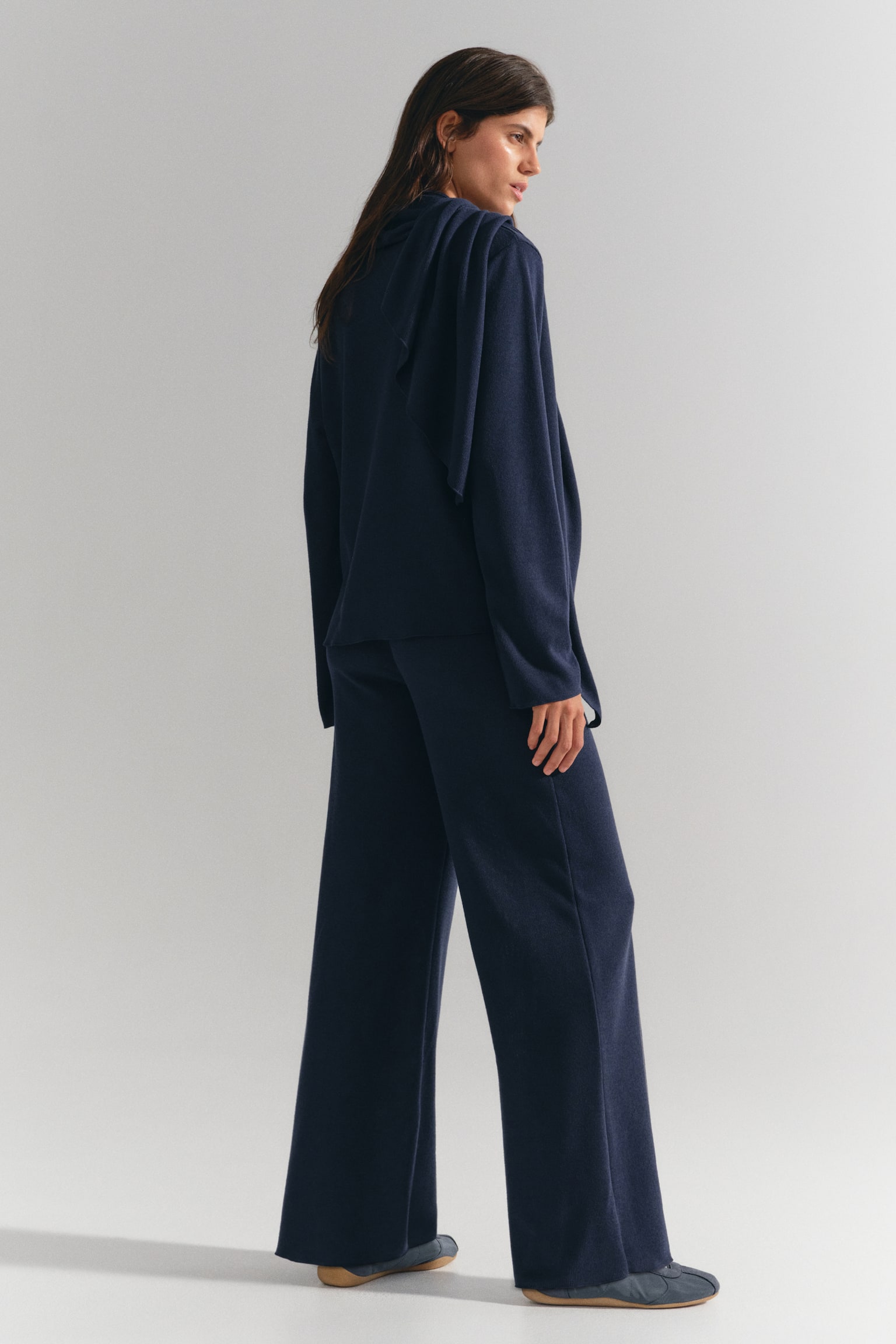 Женские комплекты H&M Mama 3-Piece Ribbed Jersey Set, цвет: Тёмно-синий — фото 5