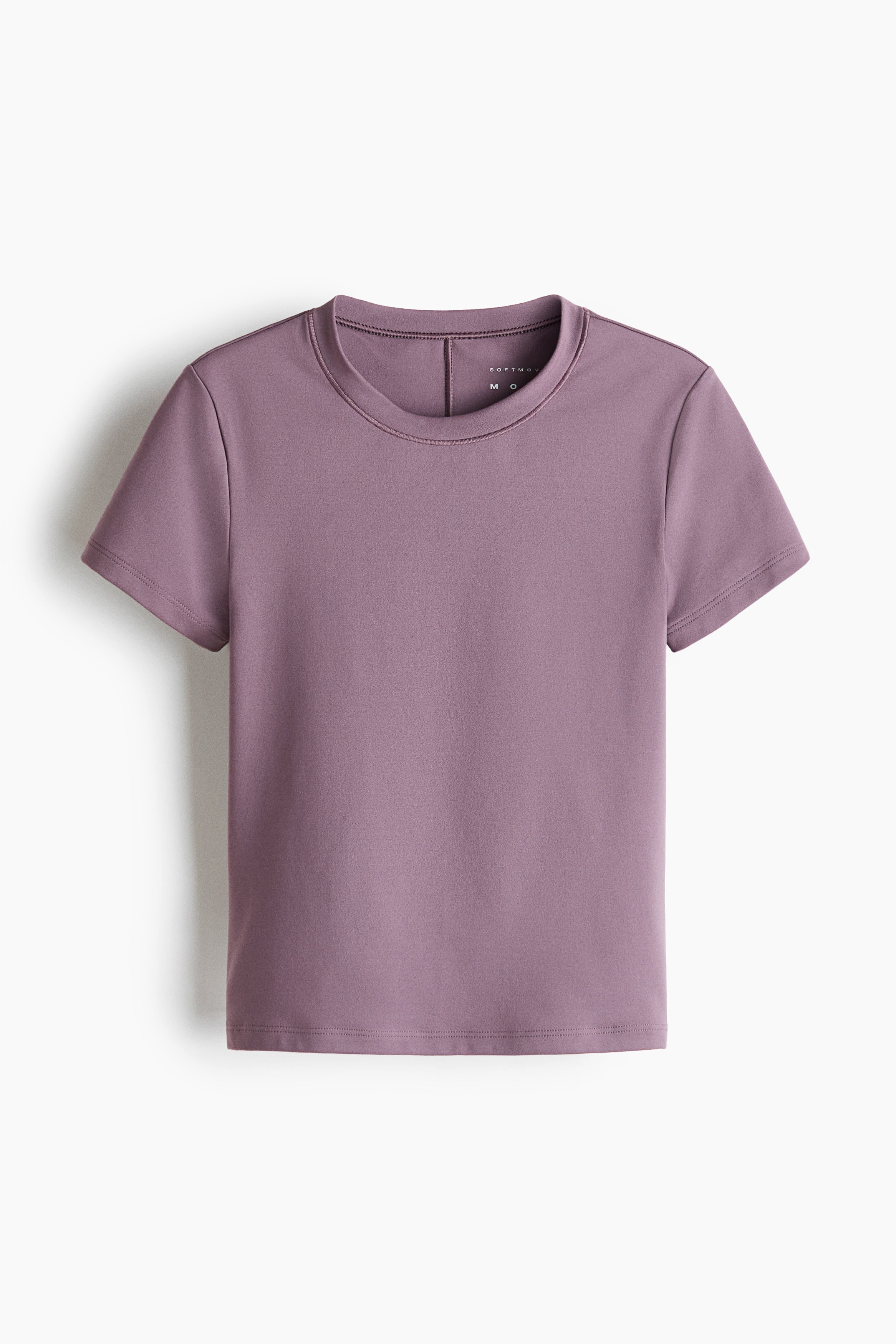 Slim Fit Sports T-shirt with SoftMove™ - Dusty purple/Navy blue