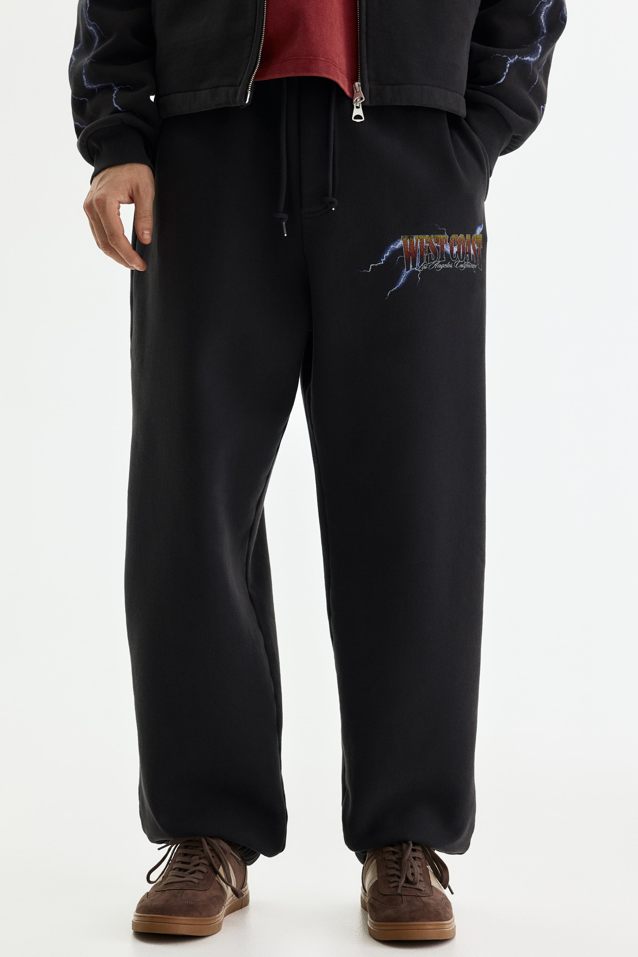 Pantalon en molleton ample